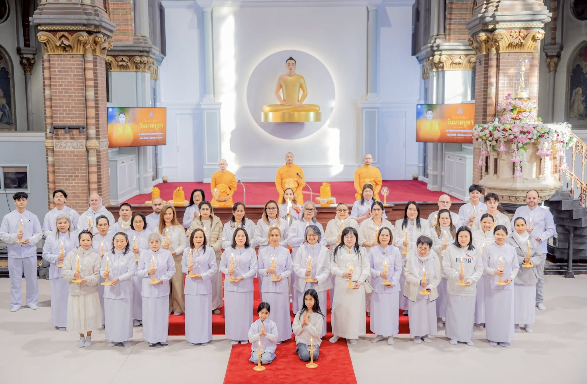 วัดพระธรรมกายเนเธอร์แลนด์ จัดงานบุญเนื่องในวันมาฆบูชา
