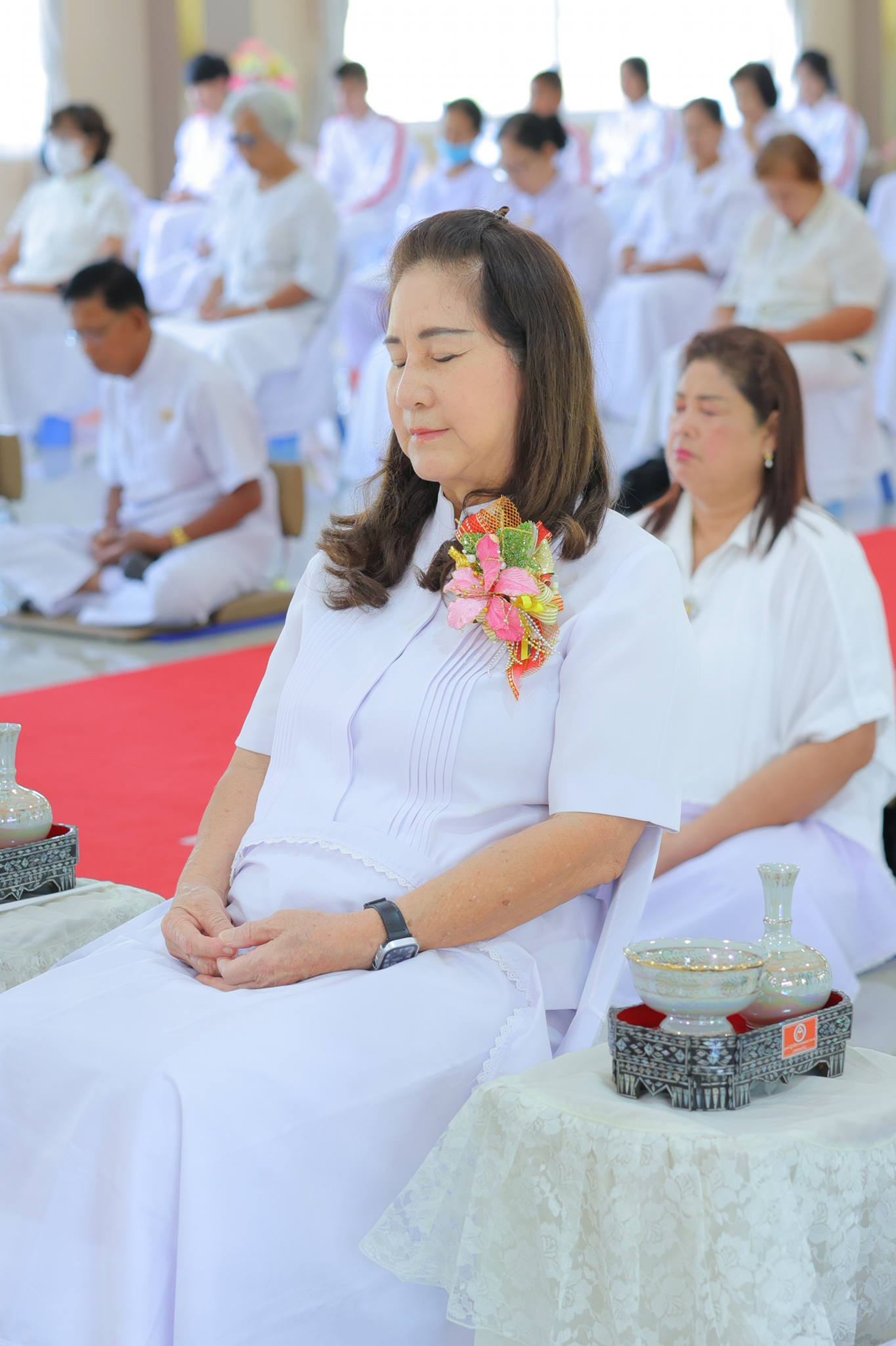 ศูนย์ปฏิบัติธรรมพนมสารคาม (เพชรตะวัน) จังหวัดฉะเชิงเทรา จัดพิธีทอดผ้าป่า ติดตั้งจอ LED