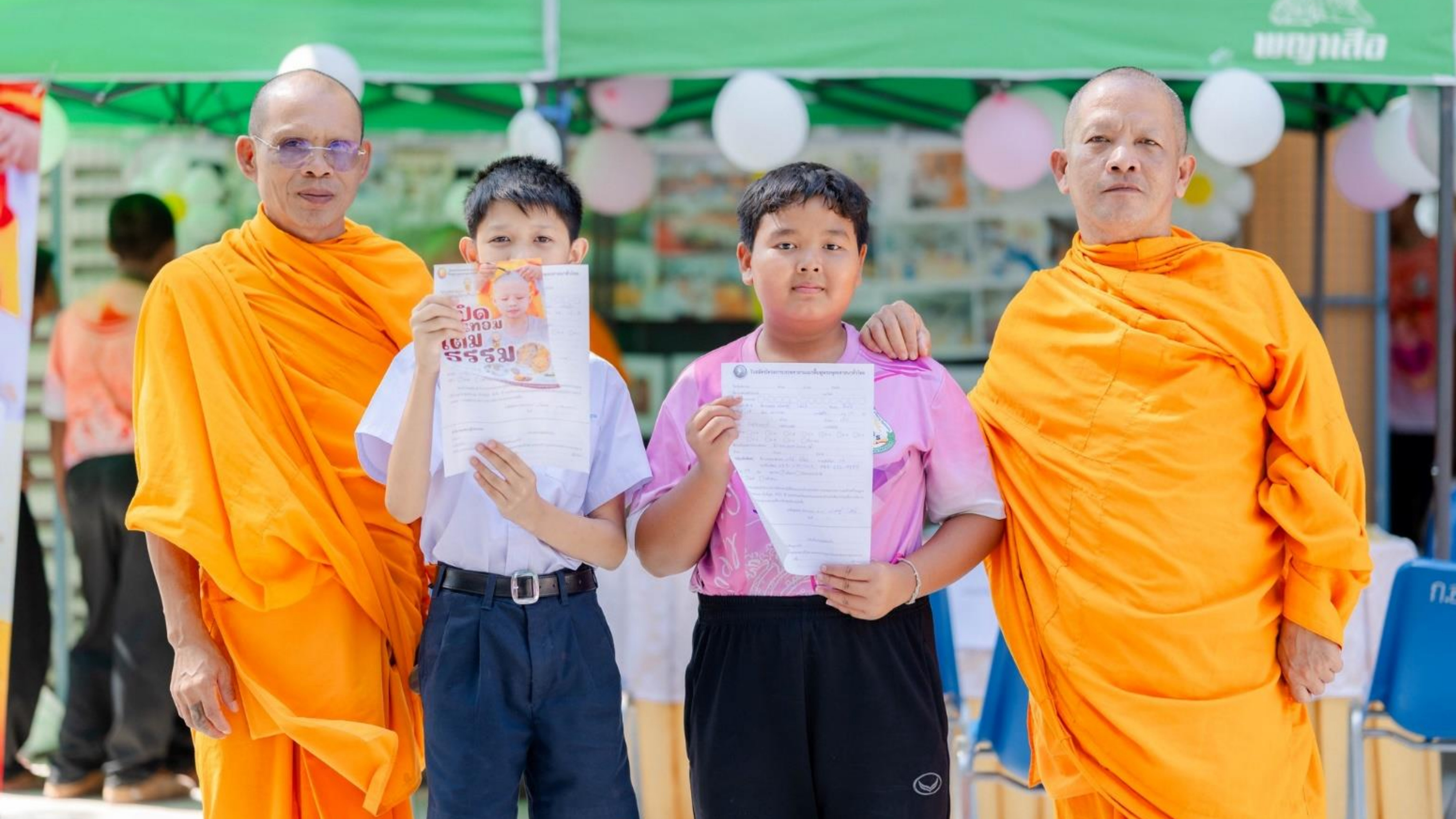 บรรยากาศชวนบวชสามเณรภาคฤดูร้อน จังหวัดชลบุรี
