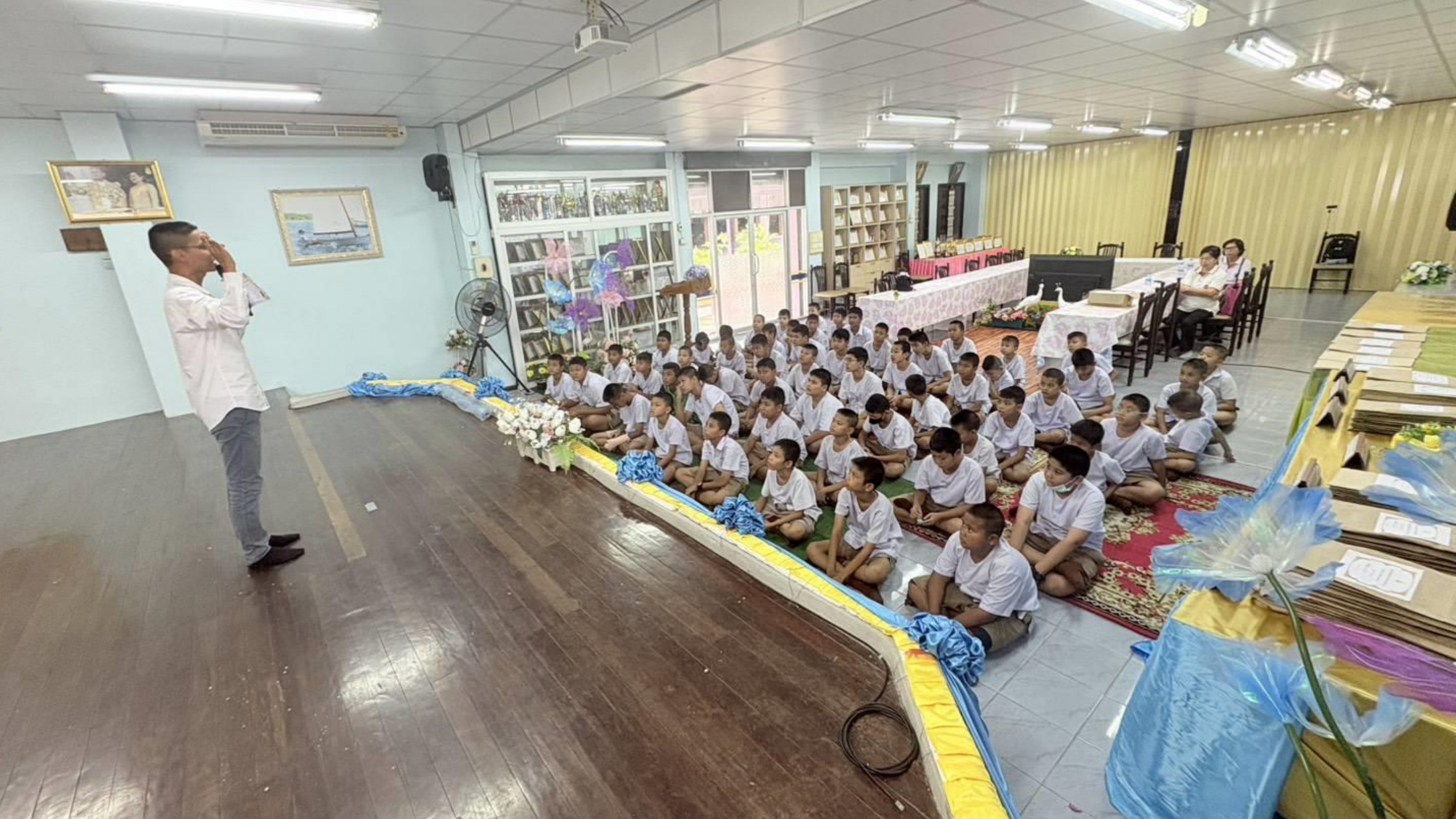 บรรยากาศชวนบวชสามเณรภาคฤดูร้อน จังหวัดสมุทรปราการ