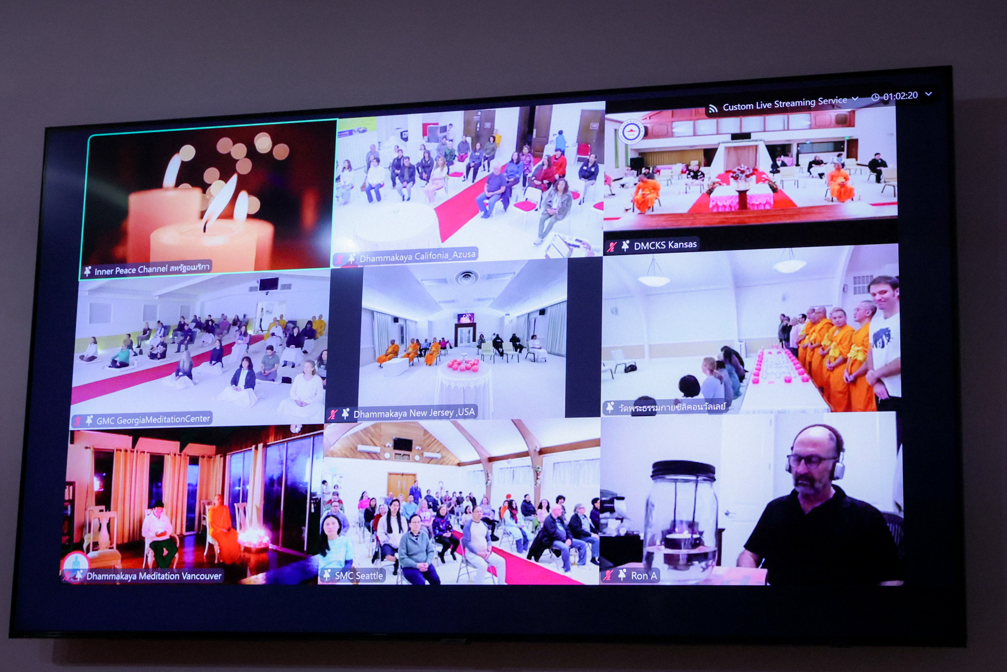 วัดพระธรรมกายจอร์เจีย จัดกิจกรรม Full Moon Meditation