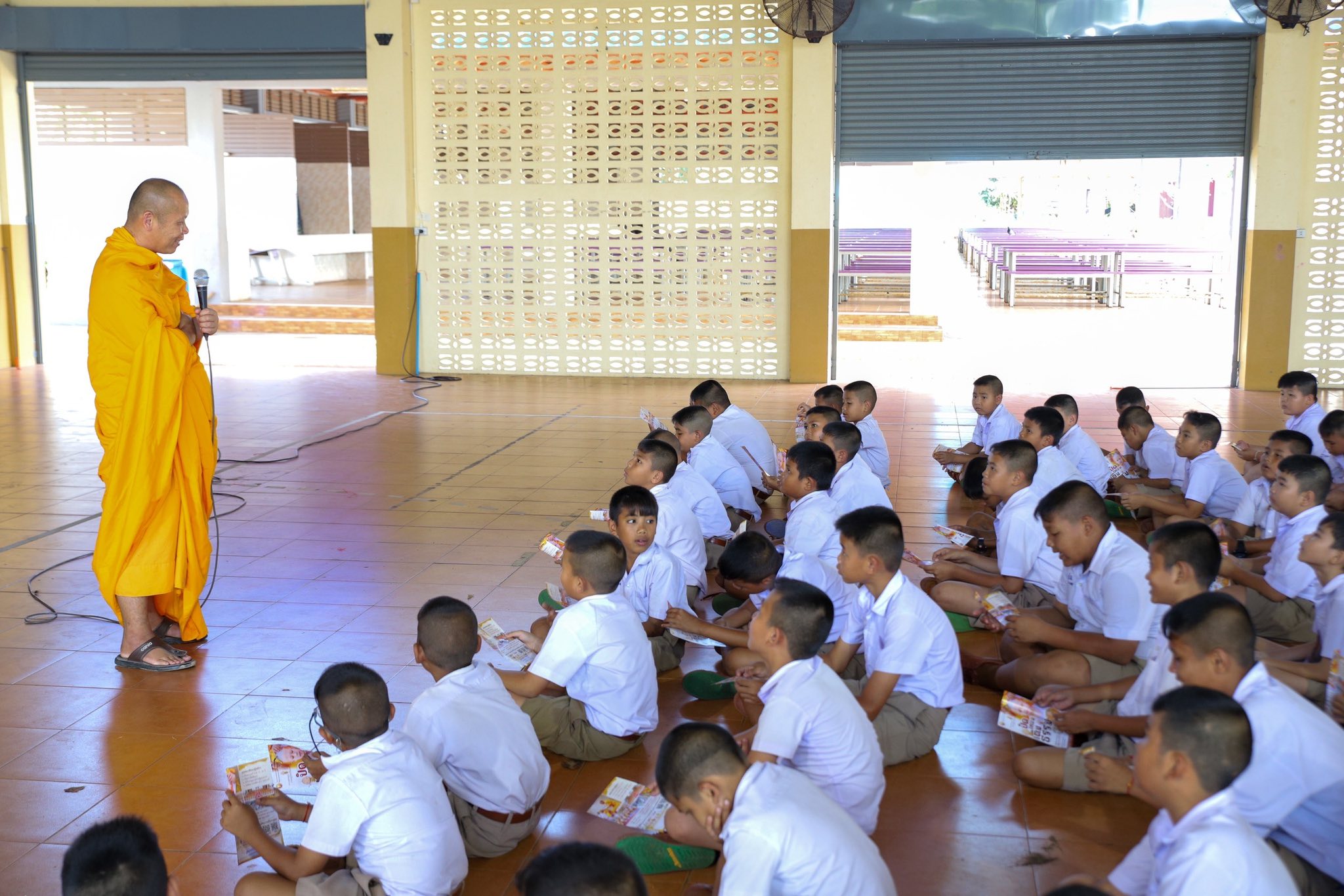 บรรยากาศชวนบวชสามเณรภาคฤดูร้อน จังหวัดชุมพร