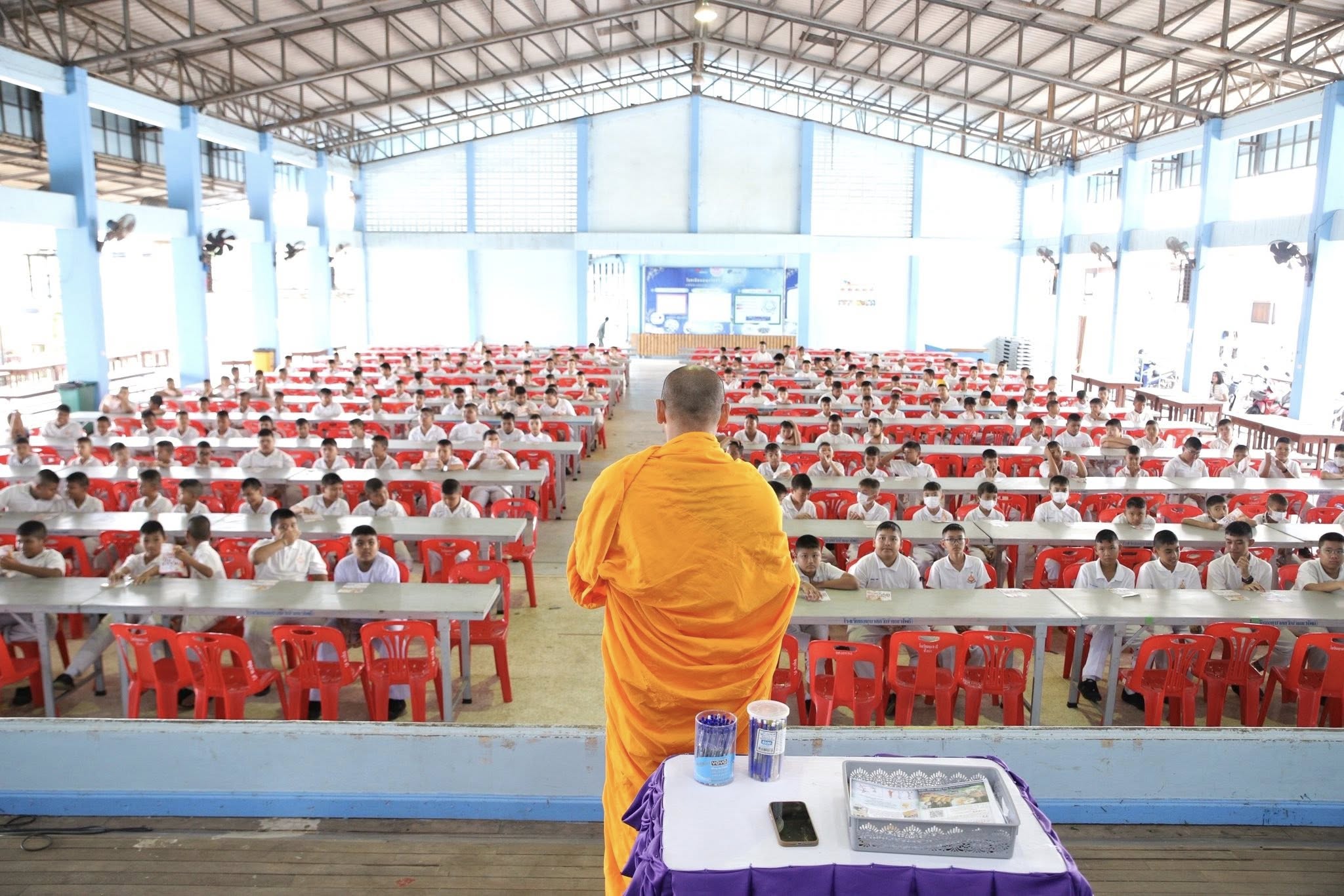 บรรยากาศชวนบวชสามเณรภาคฤดูร้อน จังหวัดชุมพร