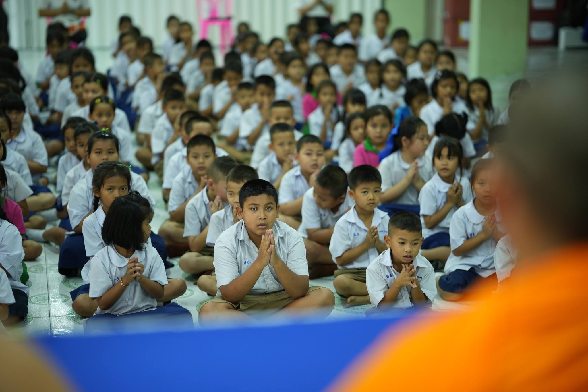 โรงเรียนสังข์อ่ำวิทยา จัดโครงการโรงเรียนคุณธรรม ตามแนววิถีพุทธ