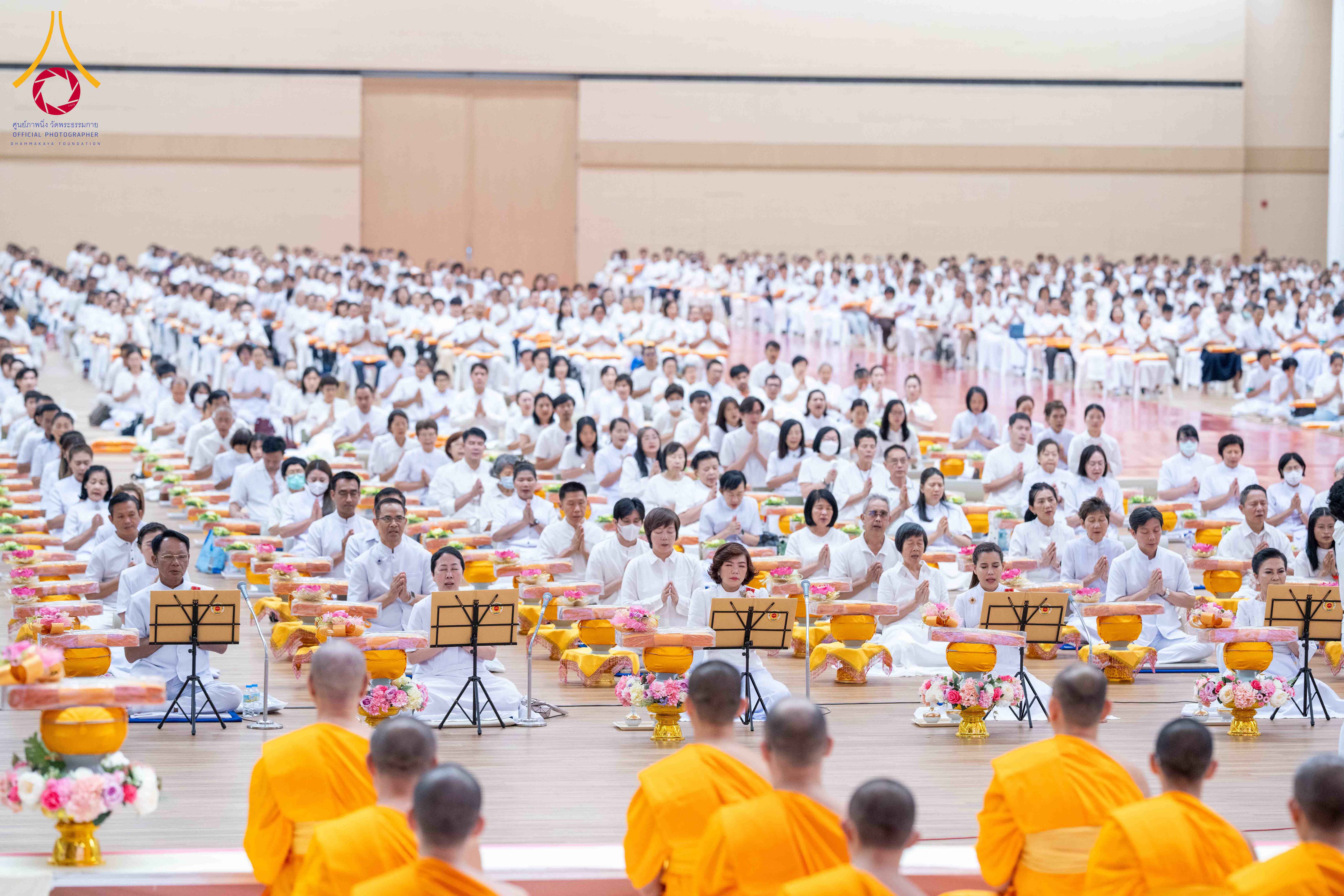 วัดพระธรรมกาย จัดพิธีร่วมบุญโครงการบรรพชาสามเณร 5,000 รูป