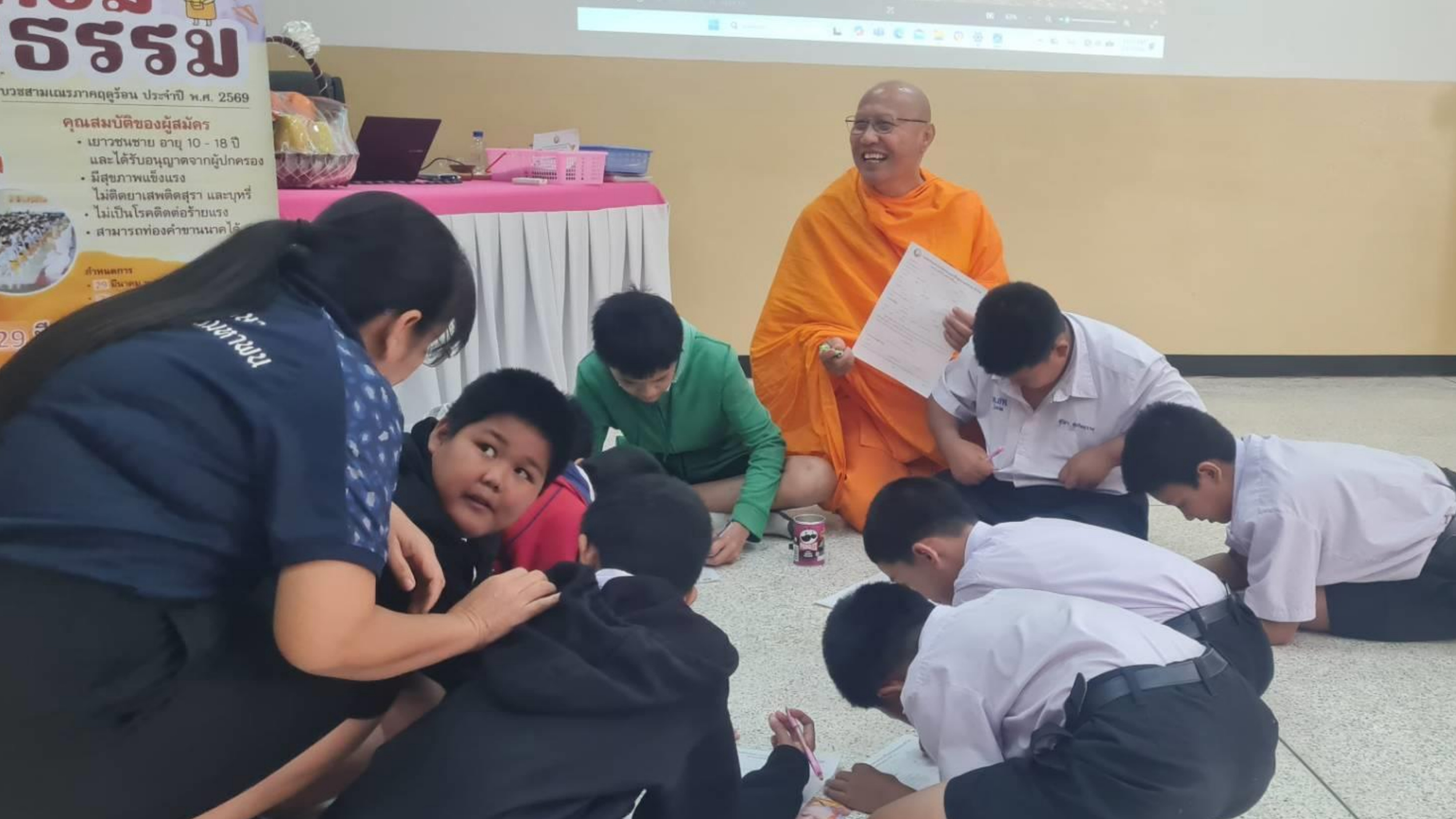 บรรยากาศชวนบวชสามเณรภาคฤดูร้อน จังหวัดเชียงใหม่