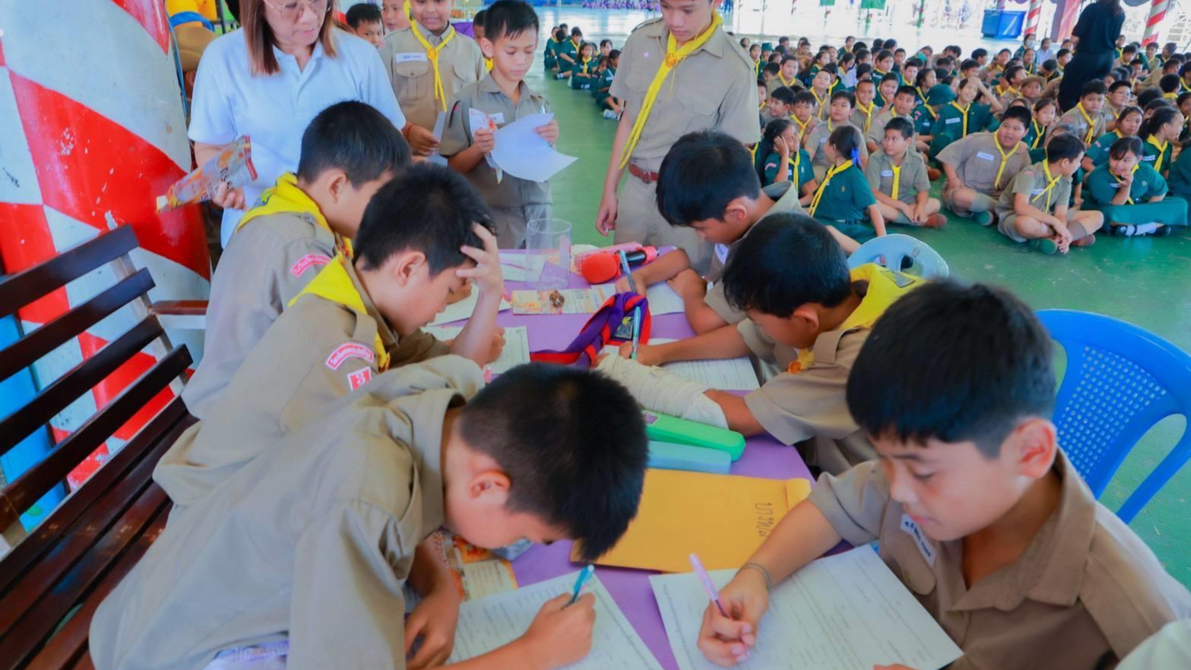 บรรยากาศชวนบวชสามเณรภาคฤดูร้อน จังหวัดสมุทรปราการ