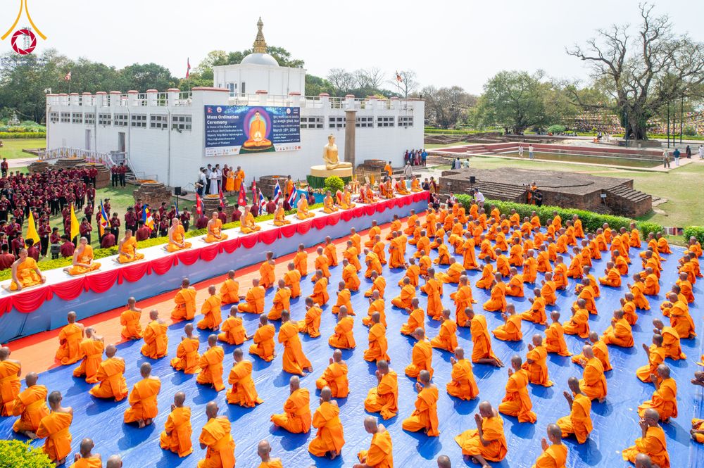 Thailand & Nepal jointly organizes the ordination ceremony of 500 Nepali novices
