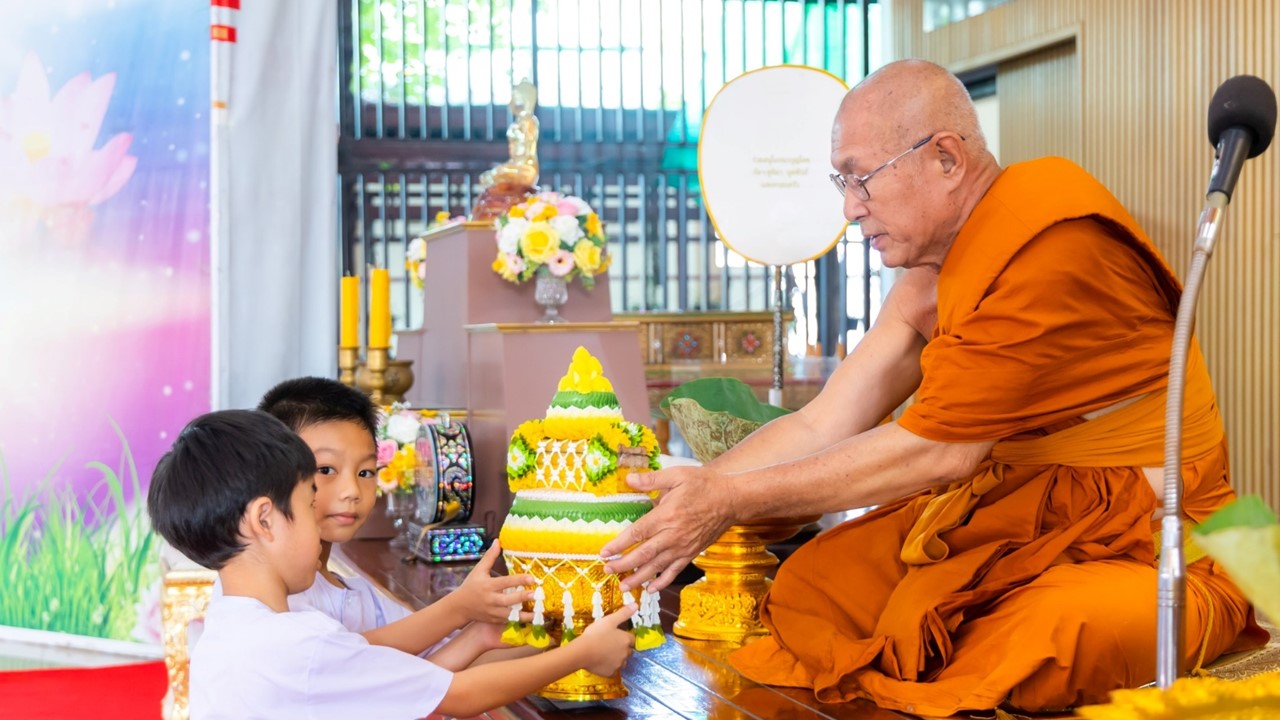 ศูนย์อบรมเยาวชนบางปะหัน จัดโครงการบรรพชาสามเณรภาคฤดูร้อน