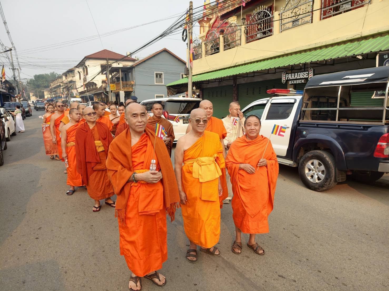 หัวหน้าสายงานประสานงานเมียนมา กองAEC ร่วมพิธีสถาปนายกยอสมณศักดิ์ ชั้นพระครูบา เมืองเชียงตุง