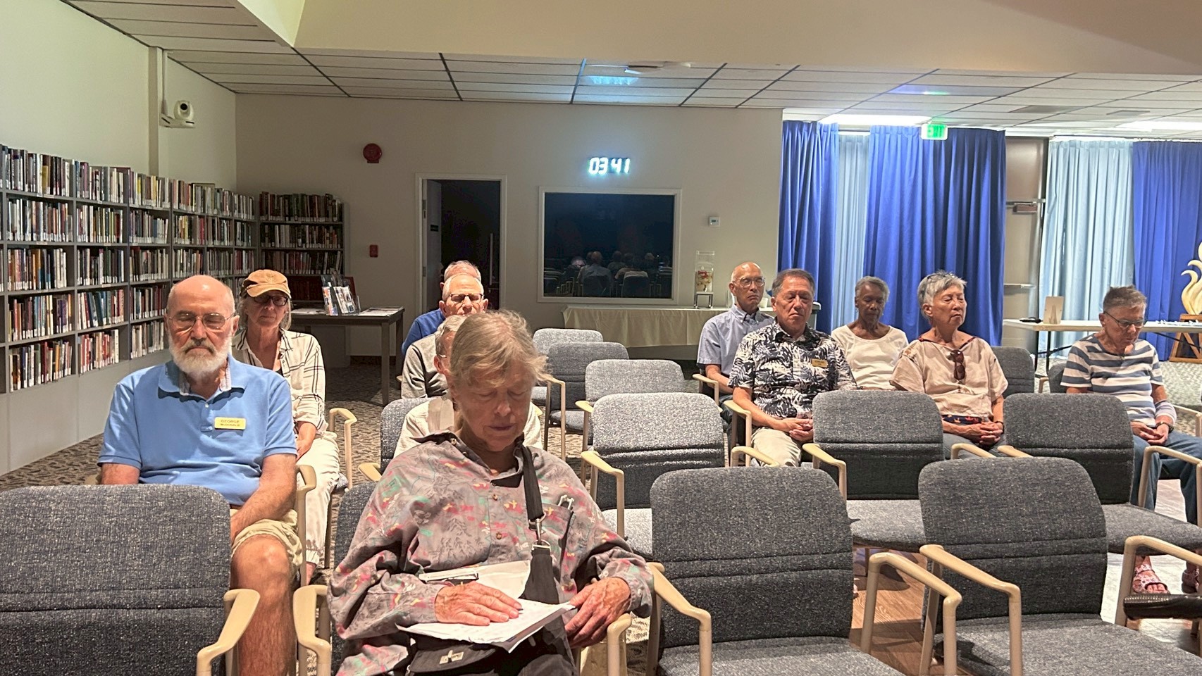 วัดพระธรรมกายแคลิฟอร์เนีย จัดกิจกรรมฝึกสมาธิให้กับสมาชิกผู้เกษียณอายุ ณ หมู่บ้านเวสท์มินสเตอร์ การ์เด้นส์