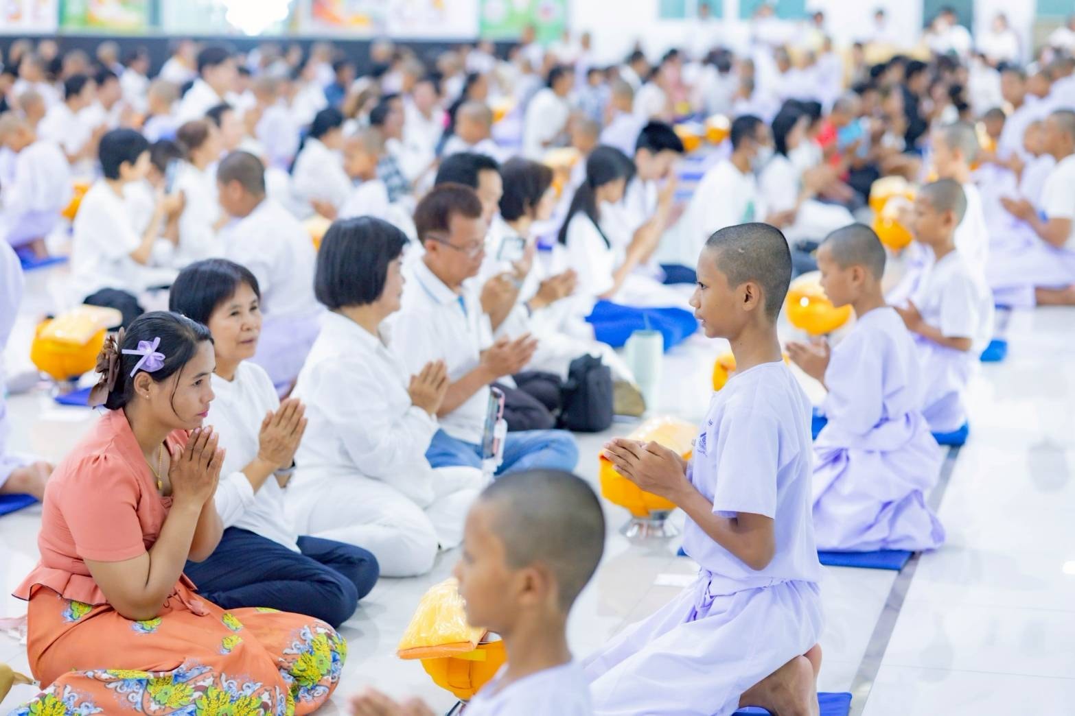 ศูนย์อบรมเยาวชนลาดหลุมแก้ว จัดพิธีบรรพชาสามเณร