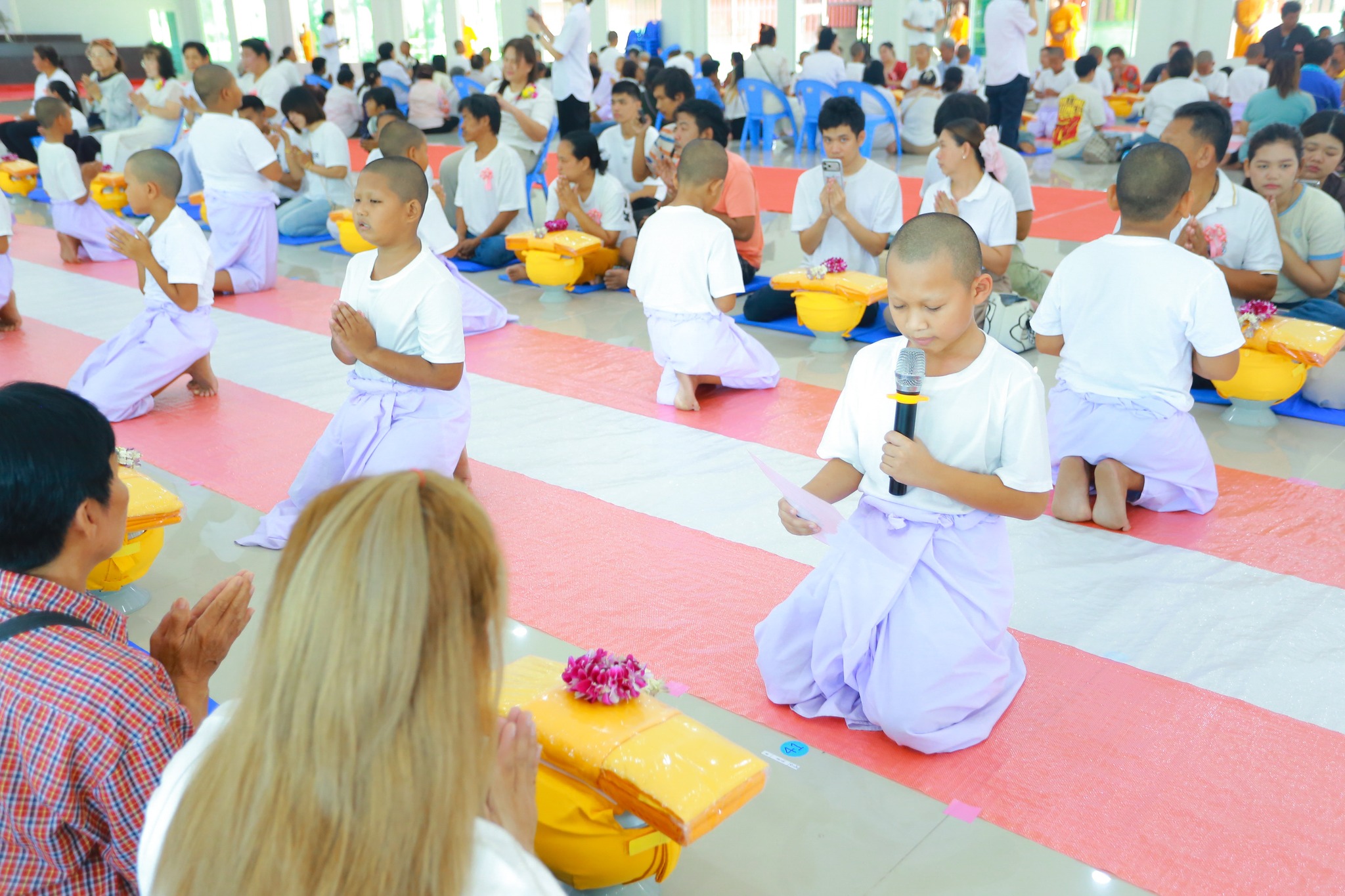 ศูนย์อบรมเยาวชนนครปฐม จัดพิธีบรรพชาสามเณร