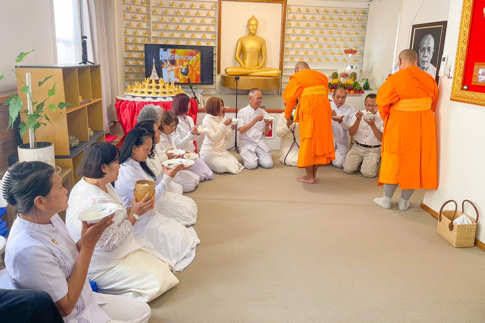 วัดพระธรรมกายเวลลิงตัน จัดงานบุญบูชาข้าวพระ