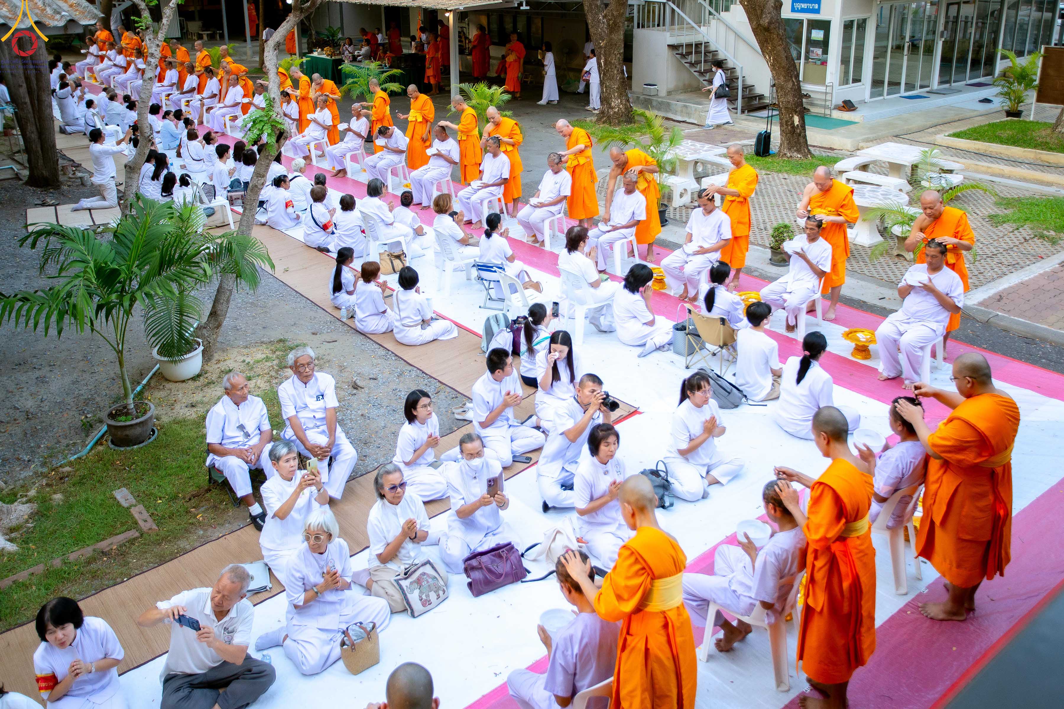 พิธีตัดปอยผมโครงการบวชบูชาธรรม 82 ปี หลวงพ่อธัมมชโย