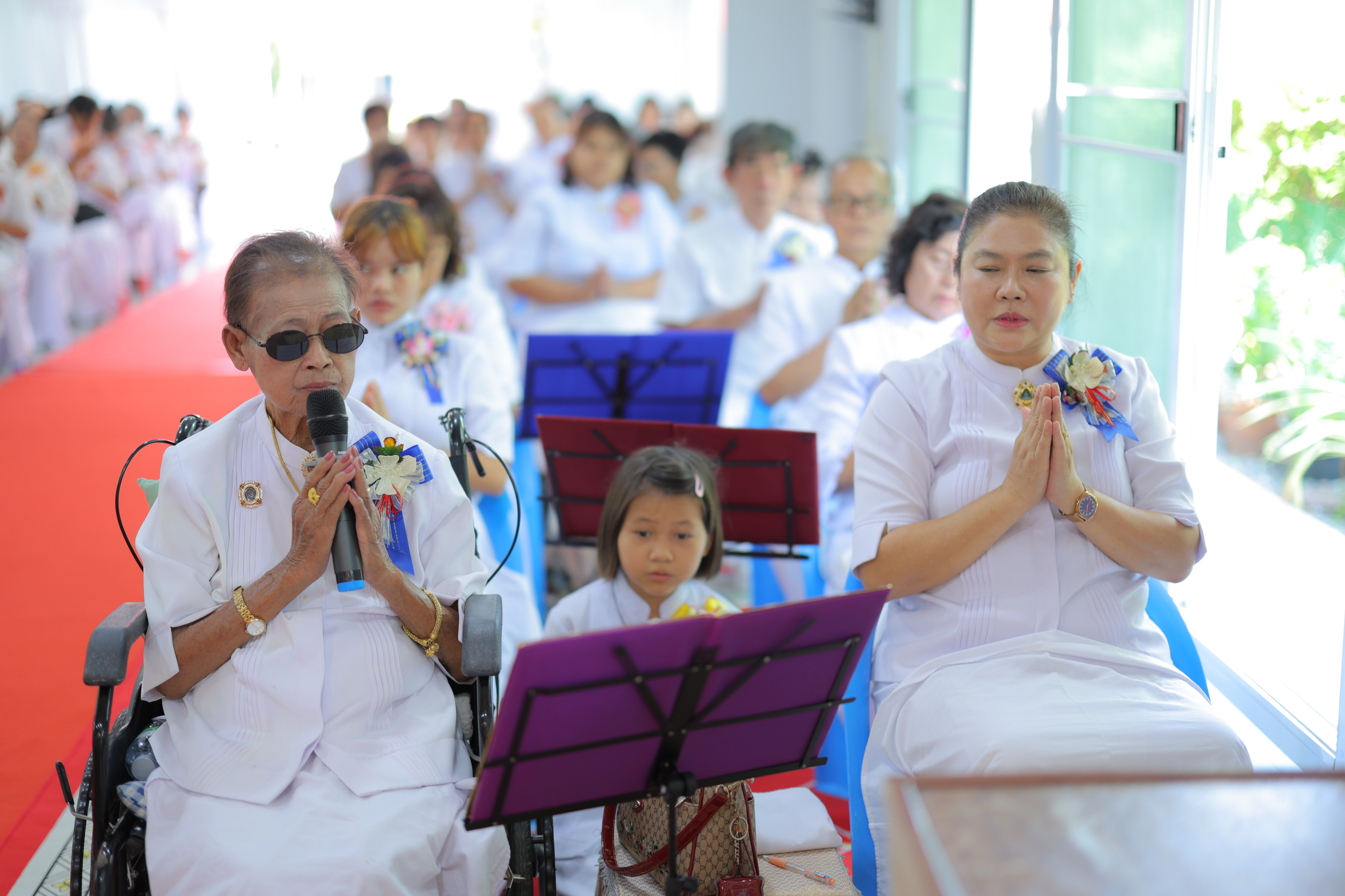 พิธีทอดผ้าป่าสามัคคี เพื่อสร้างถนนธรรมชัยและสร้างทุกสิ่ง ณ ศูนย์ปฏิบัติธรรมอัมพวา