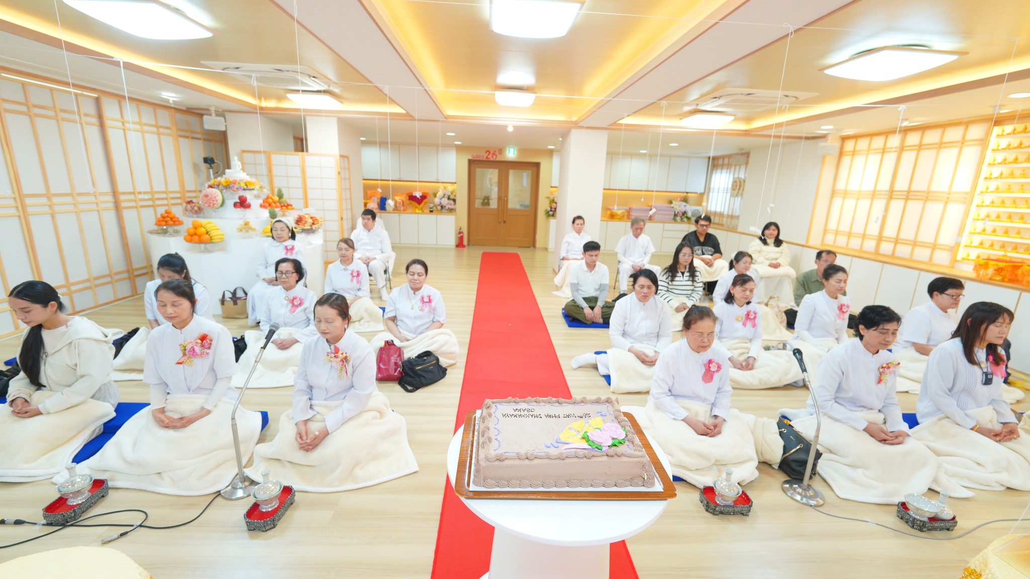 วัดพระธรรมกายโอซาก้า จัดงานบุญบูชาข้าวพระ