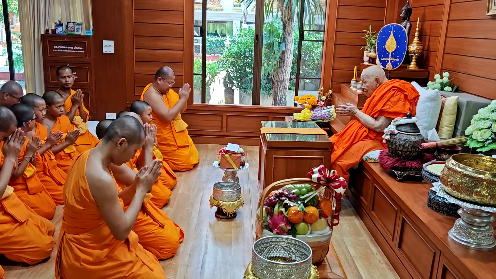 คณะสงฆ์ธุดงคสถานล้านนา ร่วมพิธีมุทิตาอายุวัฒนมงคล 91 ปีพระธรรมวชิรโกศล