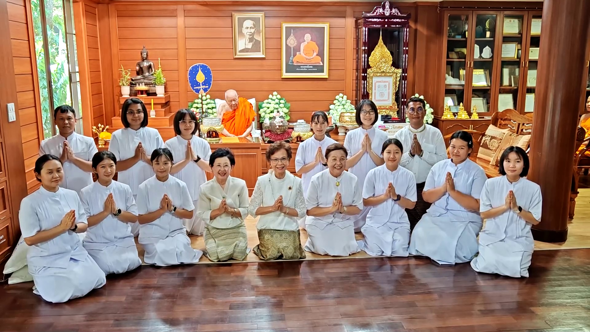 คณะสงฆ์ธุดงคสถานล้านนา ร่วมพิธีมุทิตาอายุวัฒนมงคล 91 ปีพระธรรมวชิรโกศล