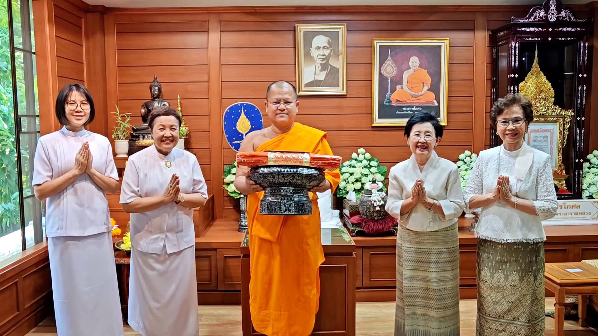 คณะสงฆ์ธุดงคสถานล้านนา ร่วมพิธีมุทิตาอายุวัฒนมงคล 91 ปีพระธรรมวชิรโกศล