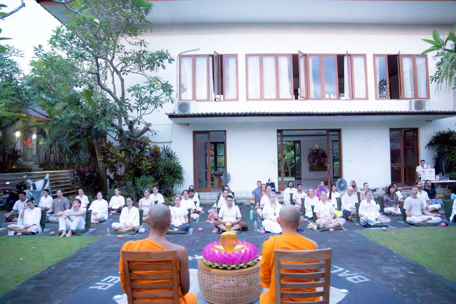 Bali Meditation Center inspires inner peace seekers to meditate.