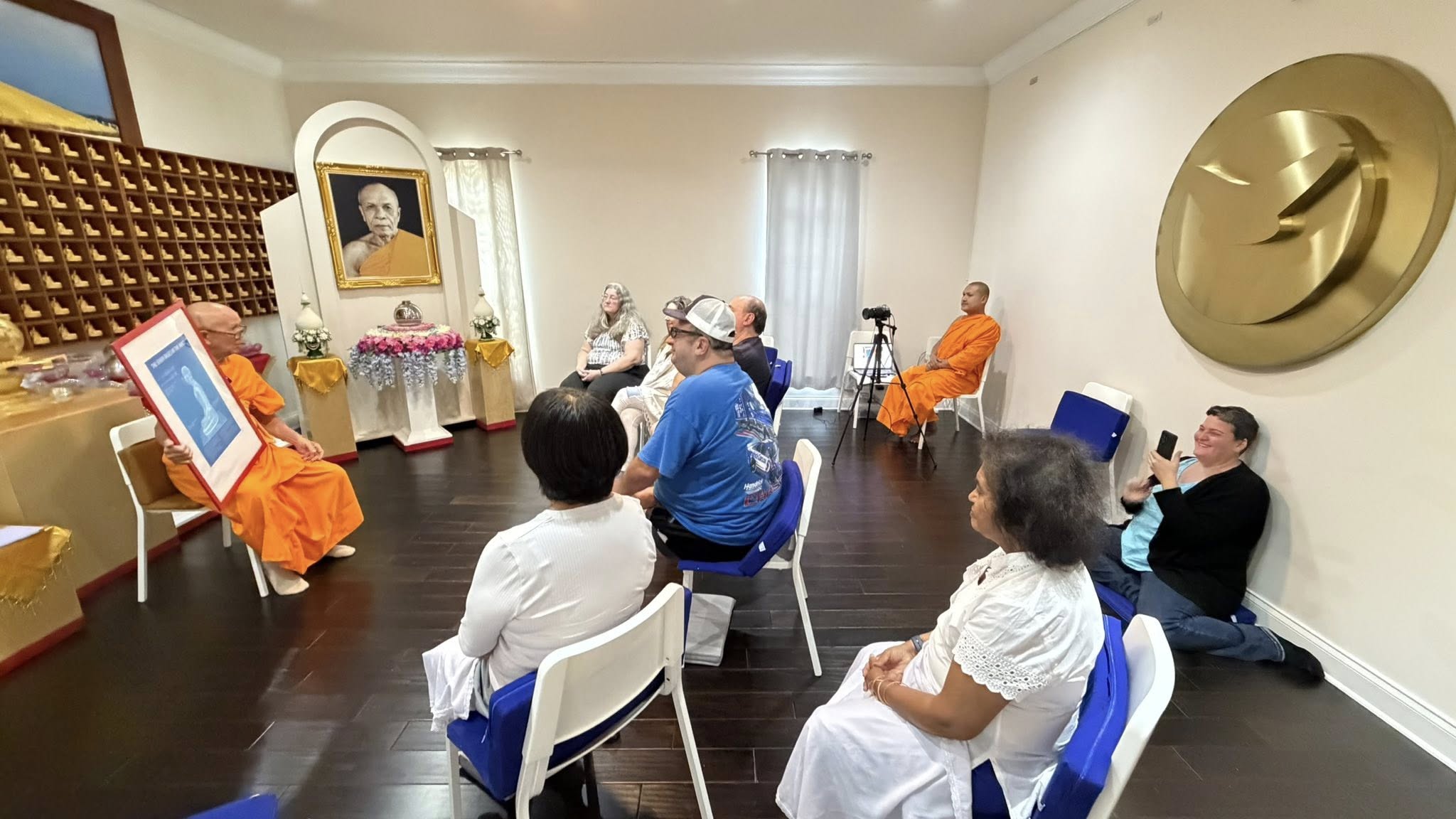 Dhammakaya Meditation Center of Palm Beach hosts a meditation session for foreigners