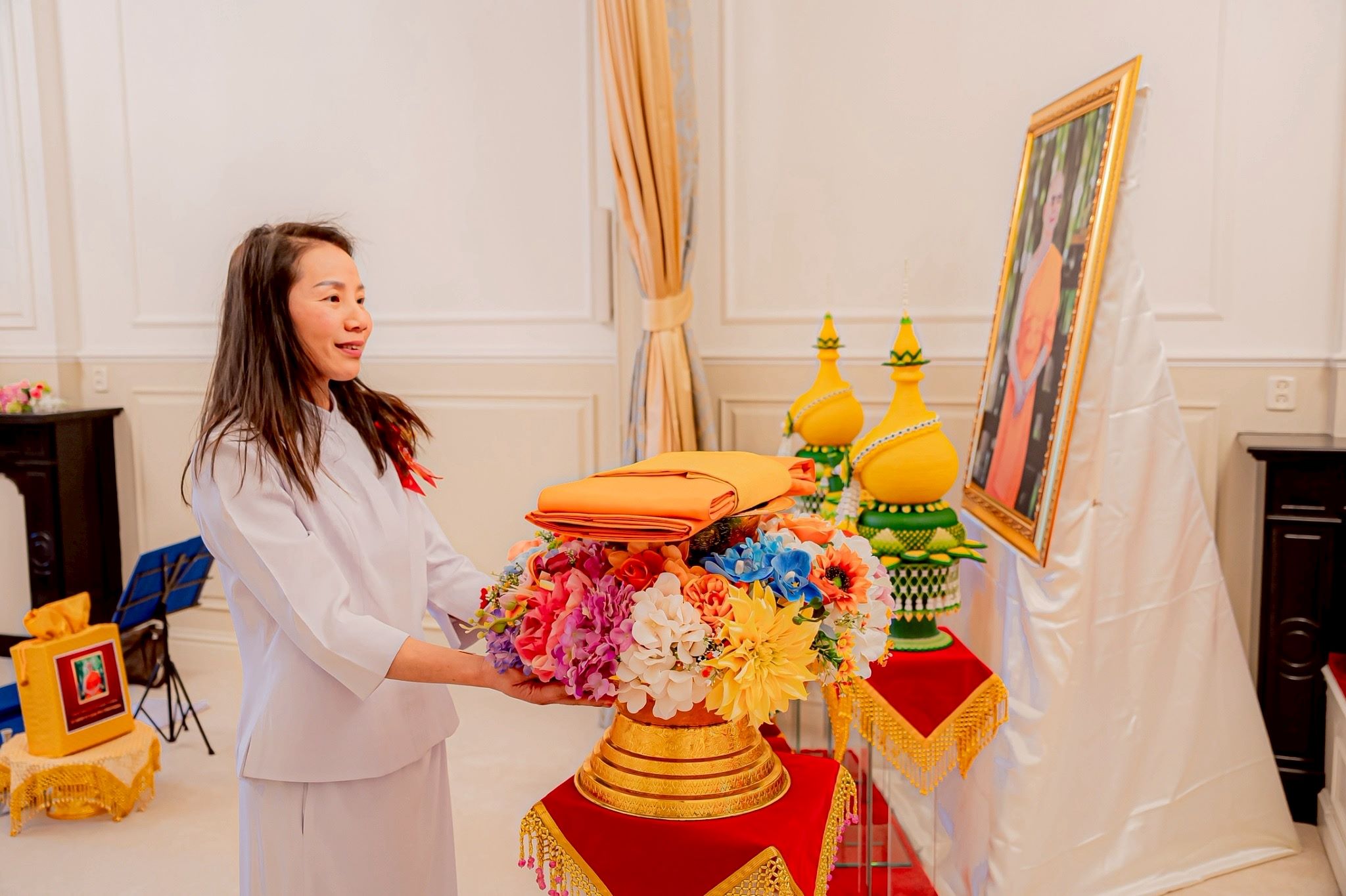 วัดพระธรรมกายเนเธอร์แลนด์ จัดพิธีมุทิตาอายุวัฒนมงคล 82 ปี หลวงพ่อธัมมชโย