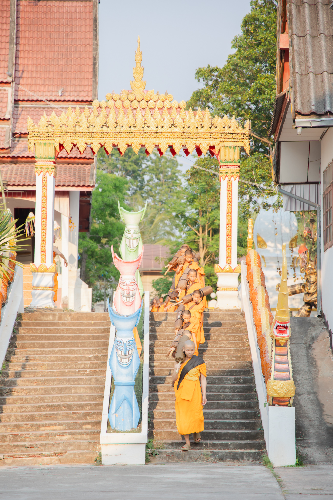 สามเณรภาคฤดูร้อน ศูนย์ปฏิบัติธรรมแก้วเมืองเลย ร่วมเดินธุดงค์จากใจกลางเมือง ด่านซ้ายมุ่งสู่บ้านนาดี