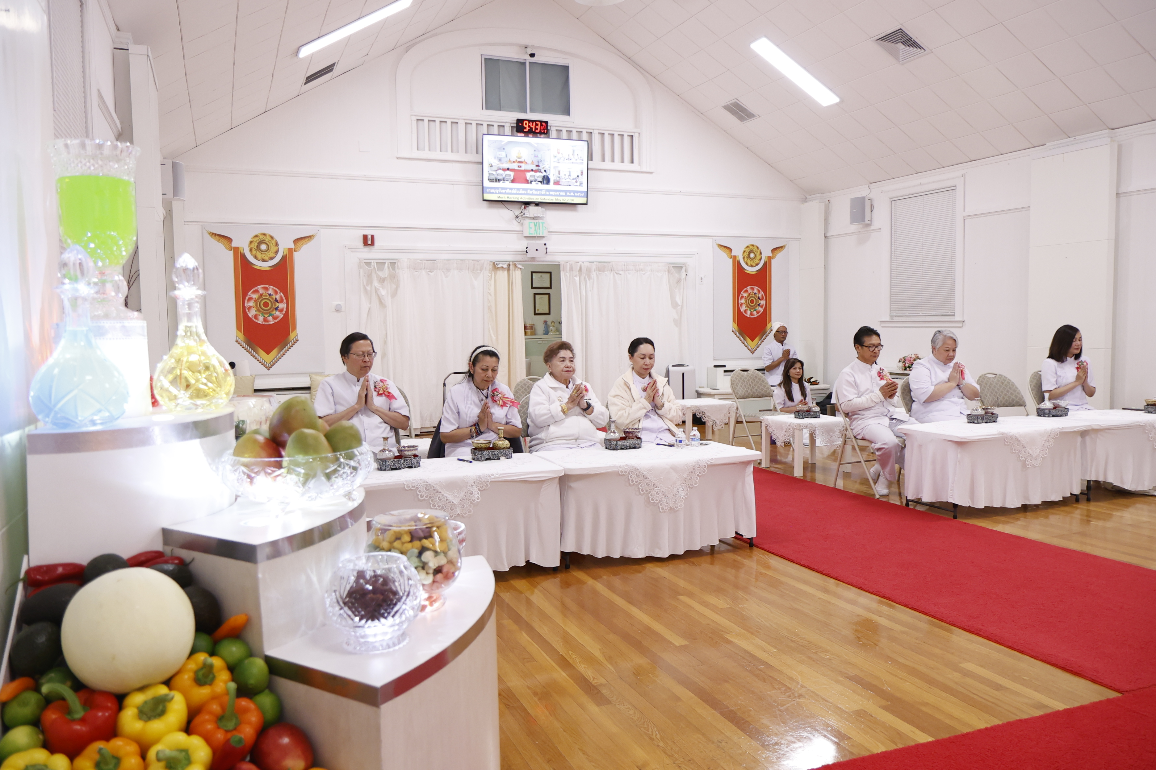 วัดพระธรรมกายบอสตัน จัดงานบุญบูชาข้าวพระ