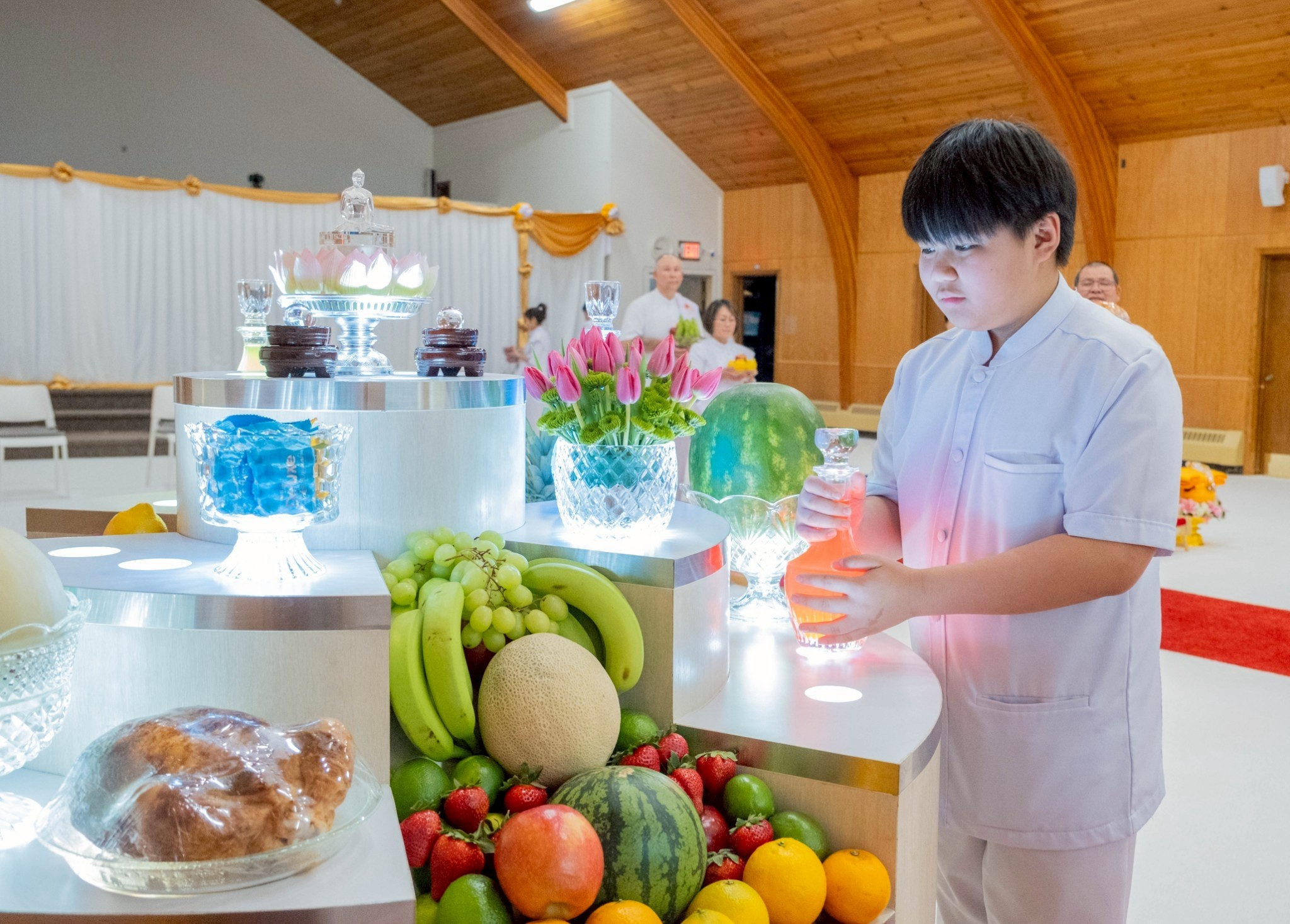 วัดพระธรรมกายมินเนโซตา จัดงานบุญบูชาข้าวพระ