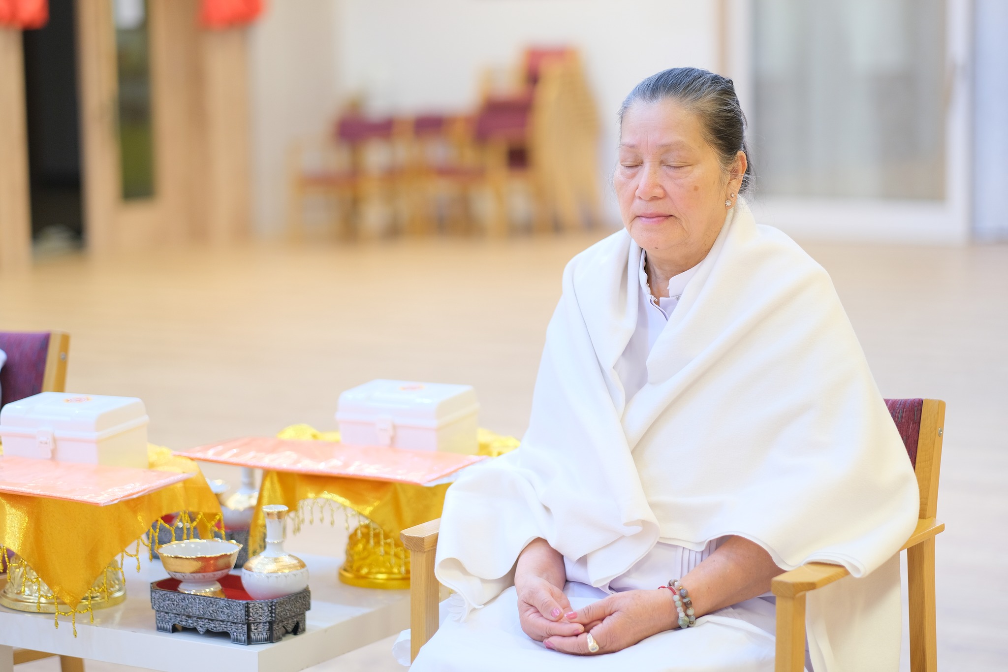 วัดพระธรรมกายบูโรส จัดพิธีบุพเปตพลี