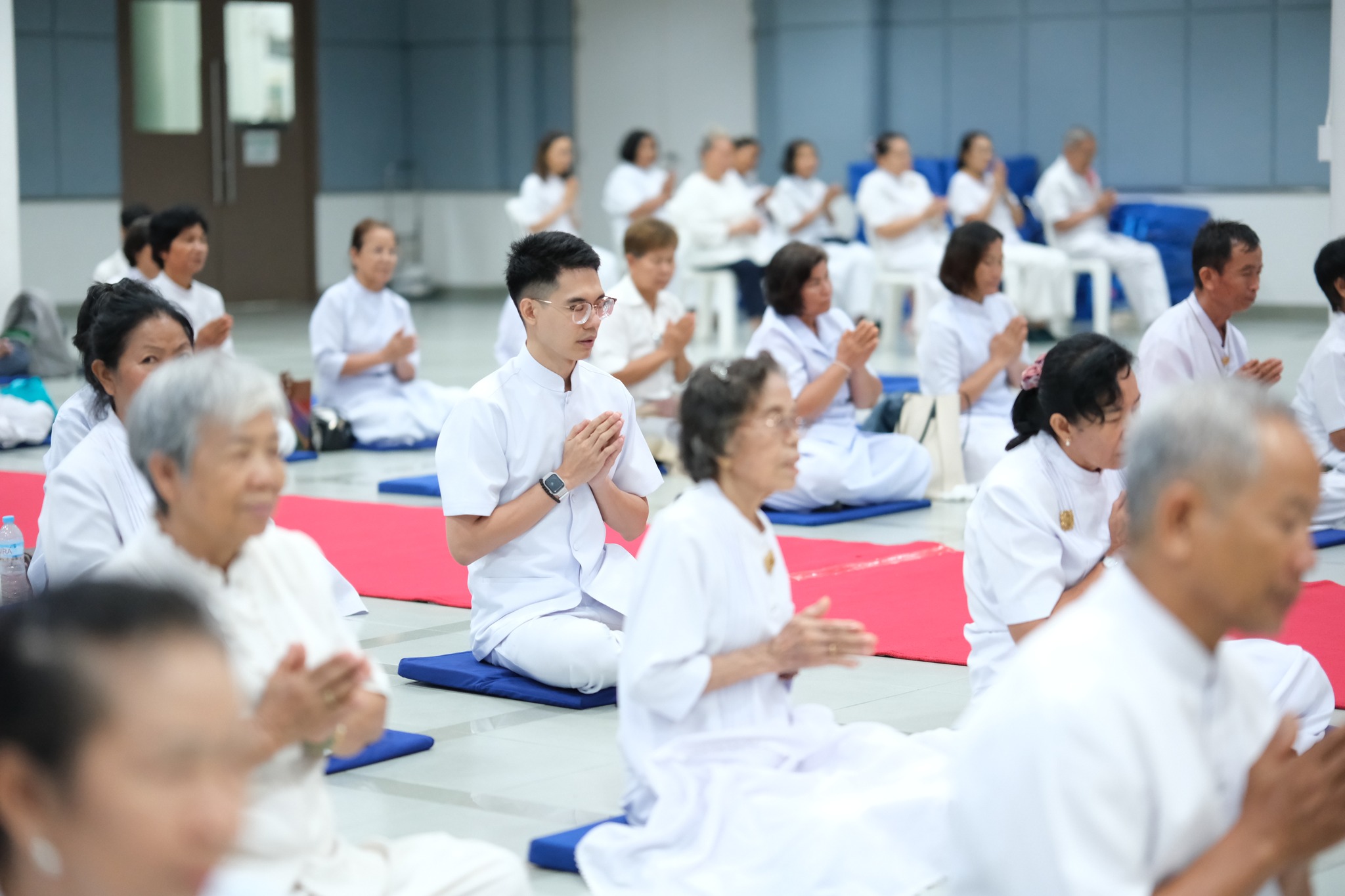 ศูนย์ปฏิบัติธรรมจังหวัดบุรีรัมย์ จัดพิธีทอดผ้าป่าสร้างหลังคาศาลาปฏิบัติธรรม