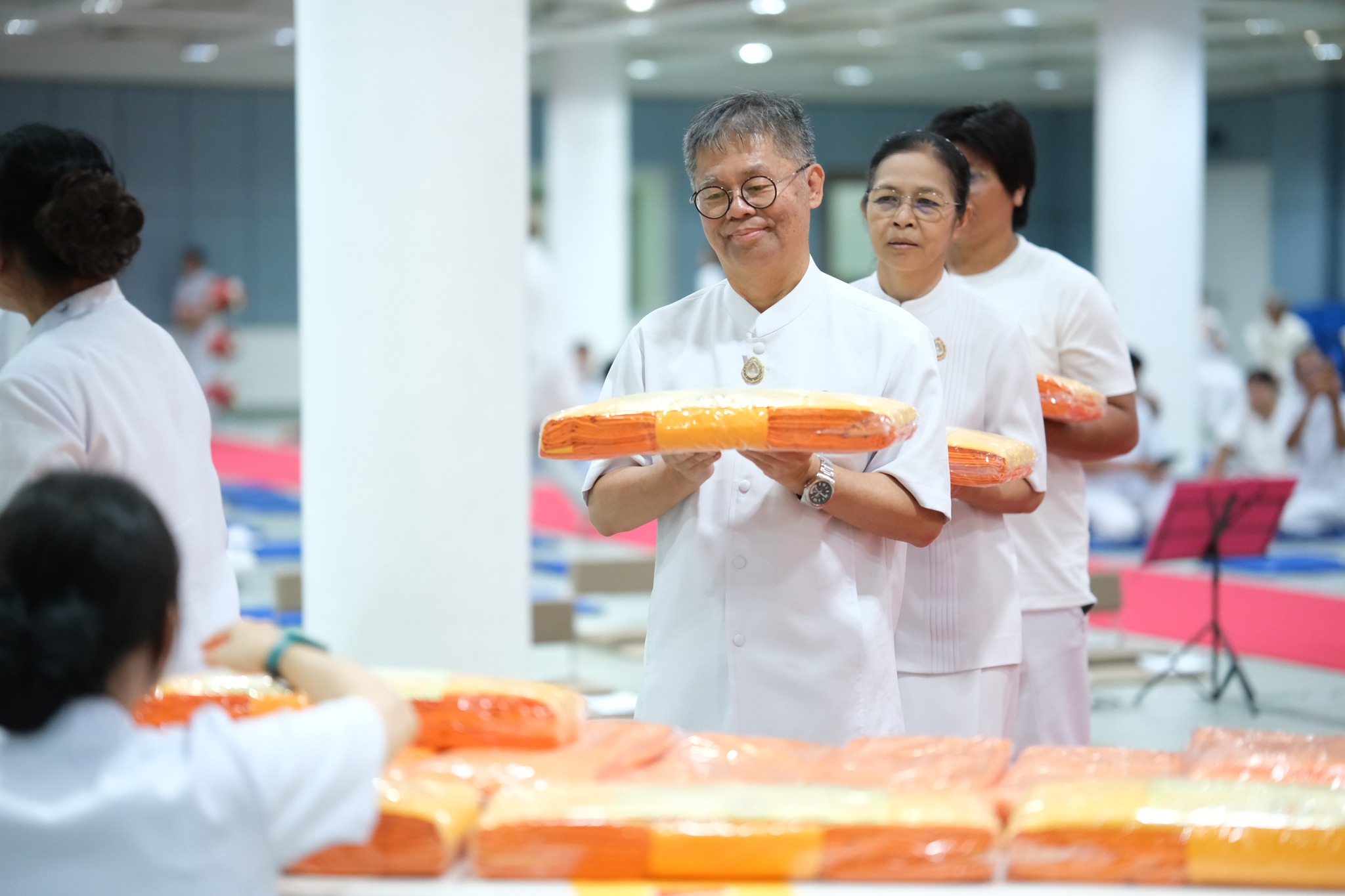 ศูนย์ปฏิบัติธรรมจังหวัดบุรีรัมย์ จัดพิธีทอดผ้าป่าสร้างหลังคาศาลาปฏิบัติธรรม