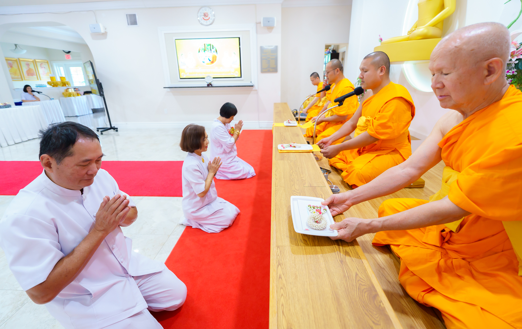 วัดพระธรรมกายปาล์มบีช จัดงานบุญวันอาทิตย์