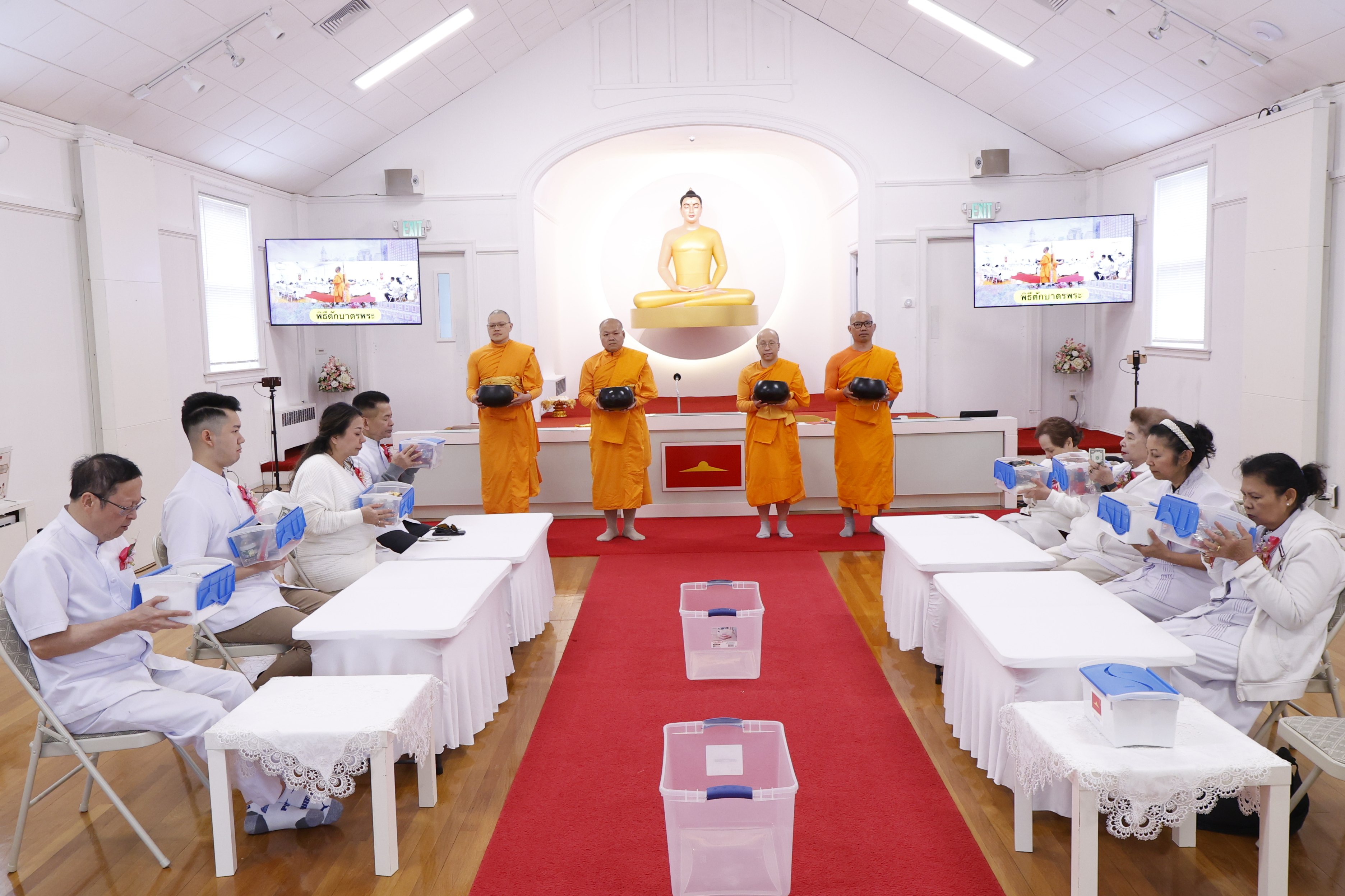 วัดพระธรรมกายบอสตัน จัดกิจกรรมงานบุญวันอาทิตย์