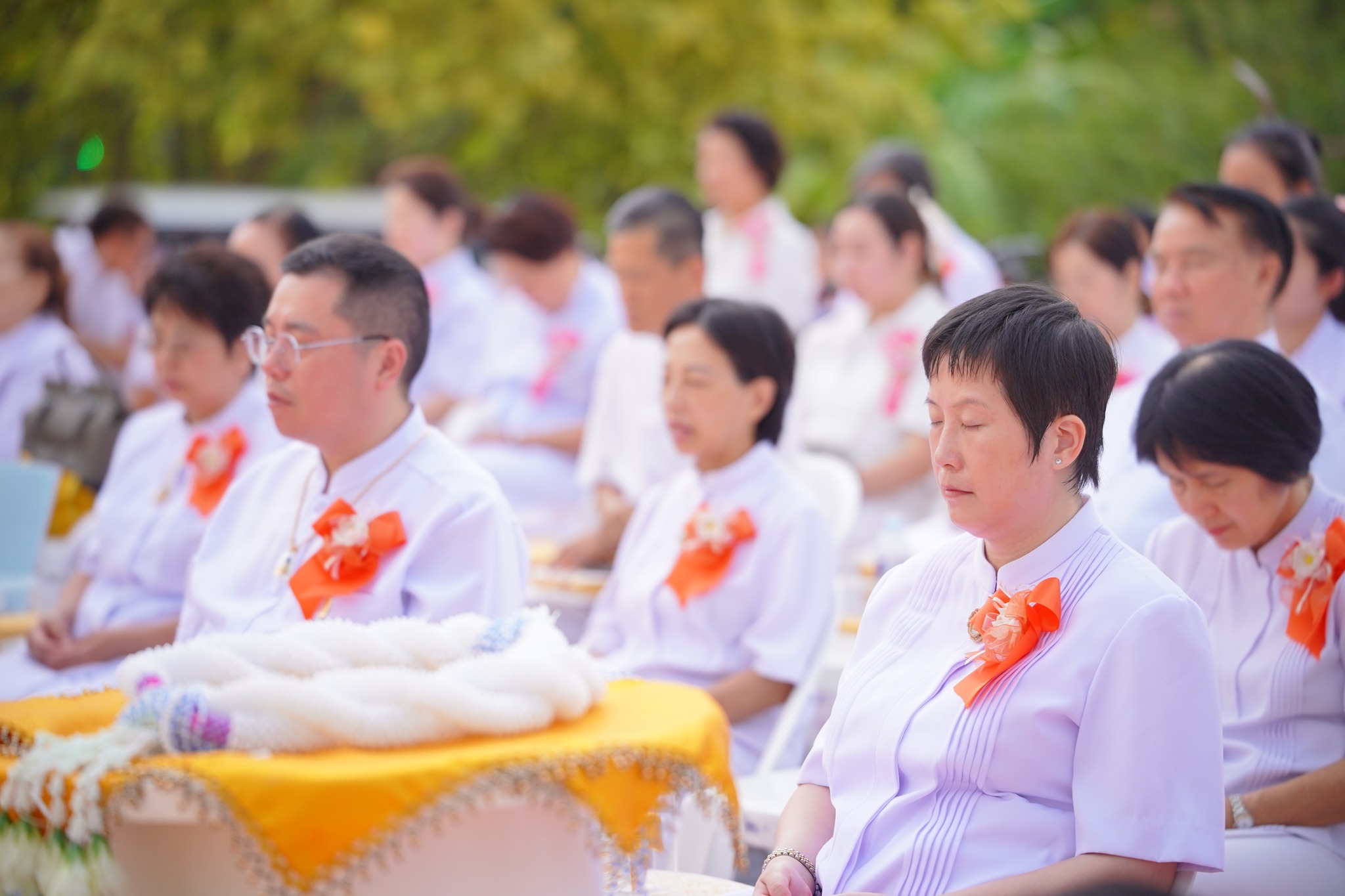 พิธีสถาปนา "องค์พระเจดีย์ เพื่อสันติภาพโลก" ณ ศูนย์ฝึกอบรมพุทธบุตรนานาชาติ จังหวัดปราจีนบุรี