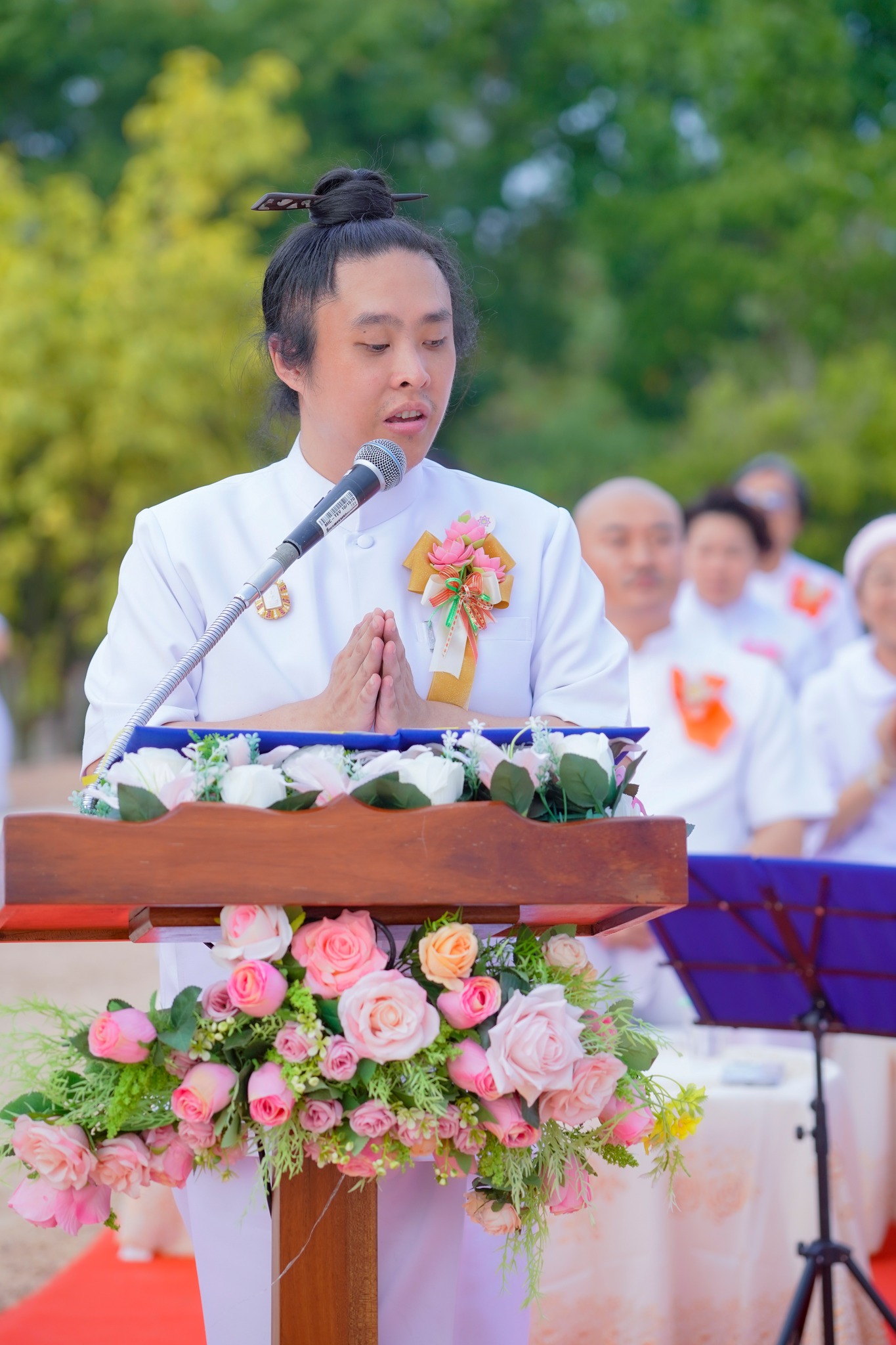 พิธีสถาปนา "องค์พระเจดีย์ เพื่อสันติภาพโลก" ณ ศูนย์ฝึกอบรมพุทธบุตรนานาชาติ จังหวัดปราจีนบุรี