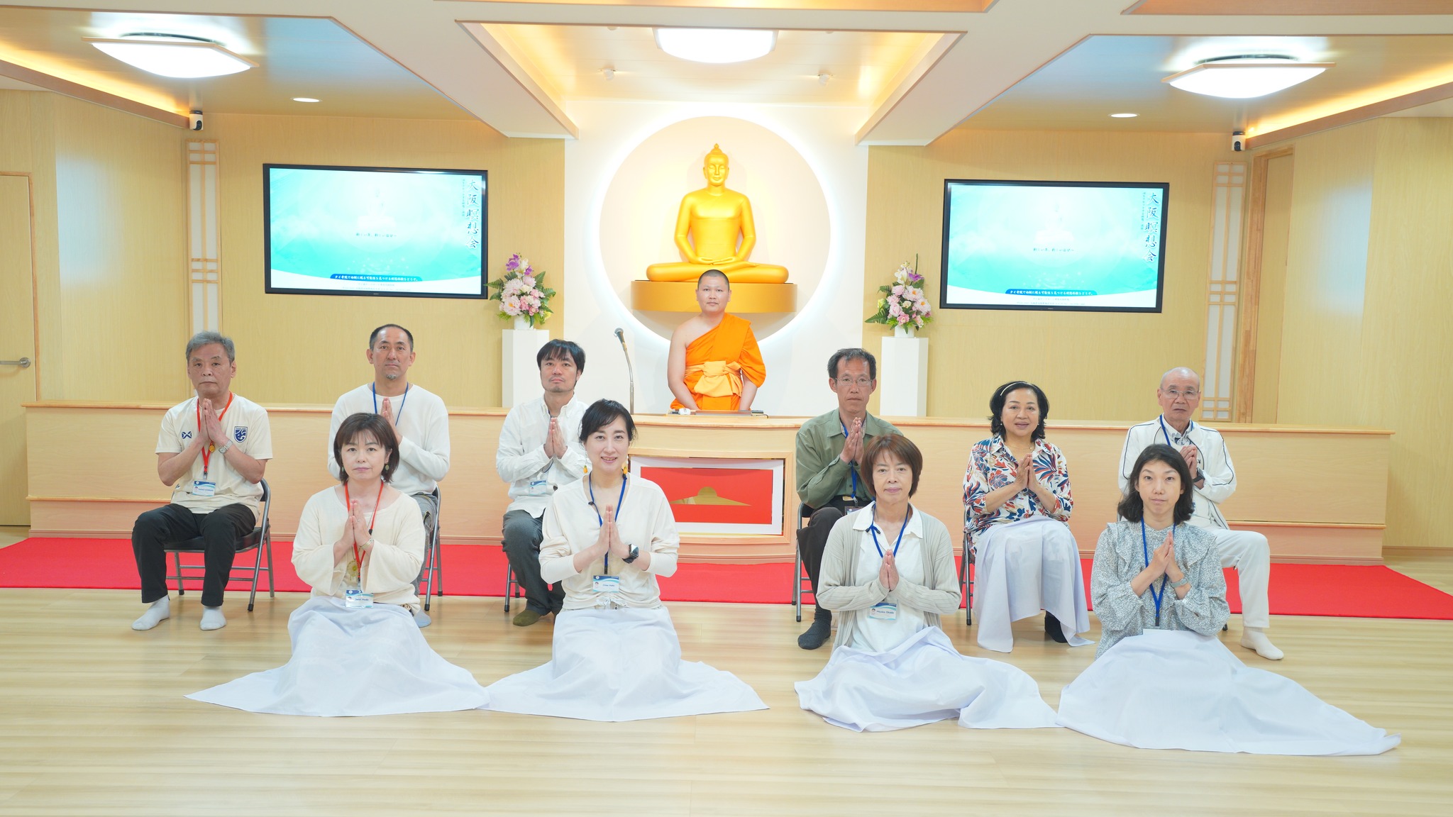 วัดพระธรรมกายโอซาก้า จัดปฏิบัติธรรมชาวญี่ปุ่น