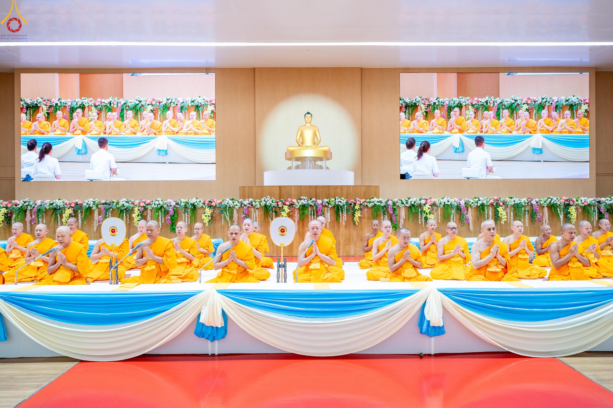 วัดพระธรรมกาย จัดพิธีร่วมบุญการศึกษาพระภิกษุ-สามเณร