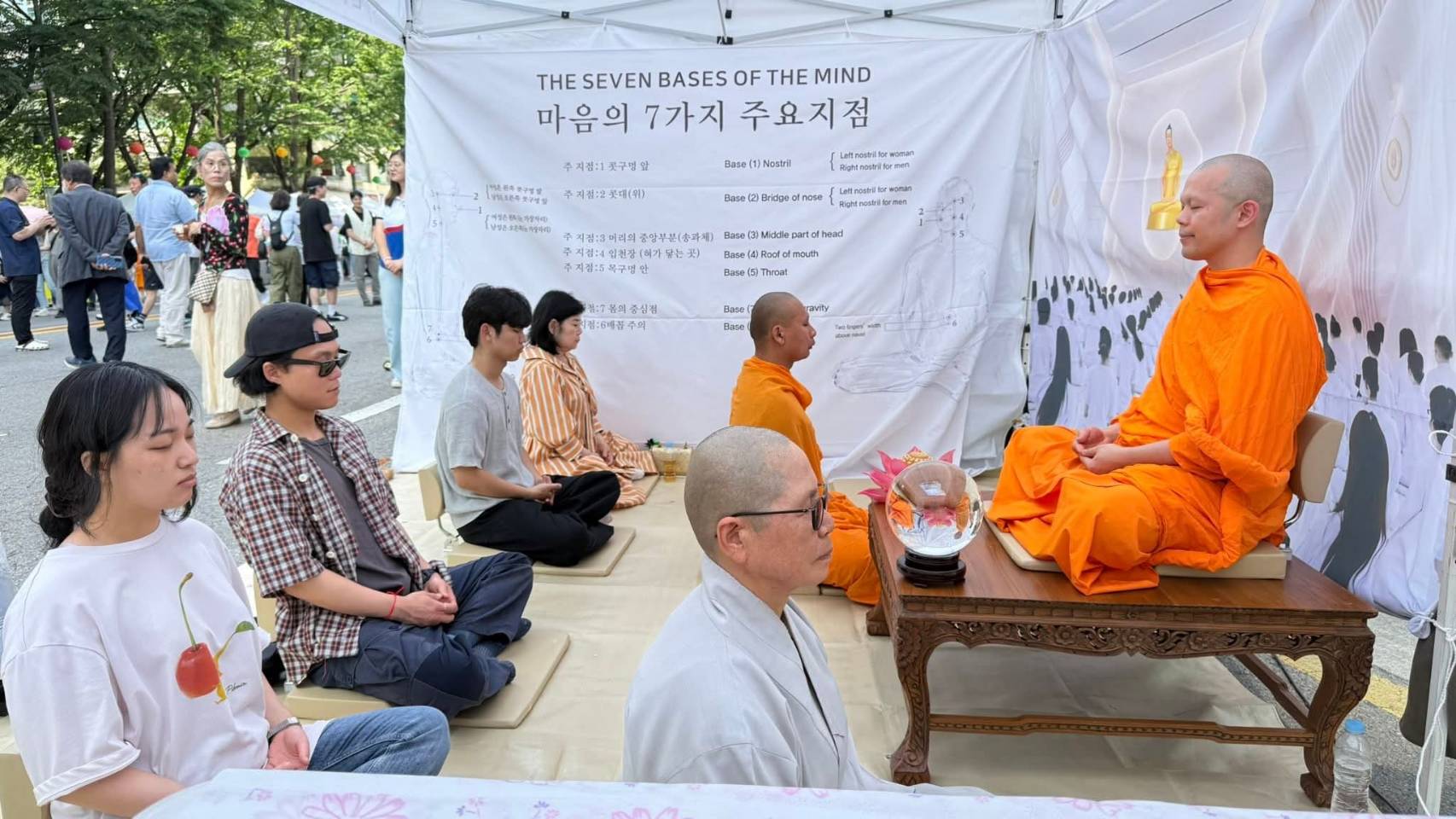 วัดไทยในเกาหลีใต้เปิดบูธสอนนั่งสมาธิ ในงานสัปดาห์วันวิสาขบูชานานาชาติ