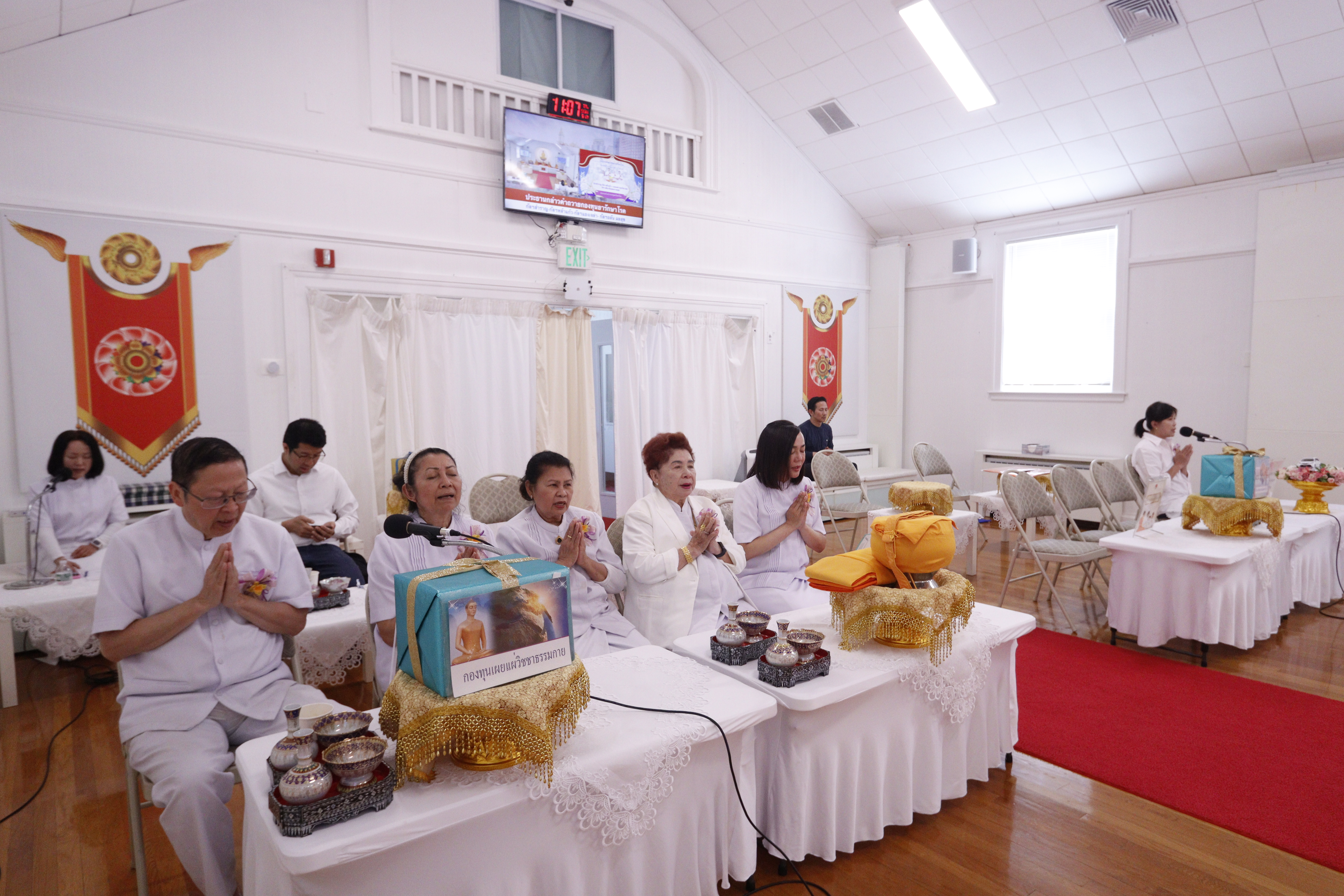 วัดพระธรรมกายบอสตัน จัดกิจกรรมงานบุญวันอาทิตย์