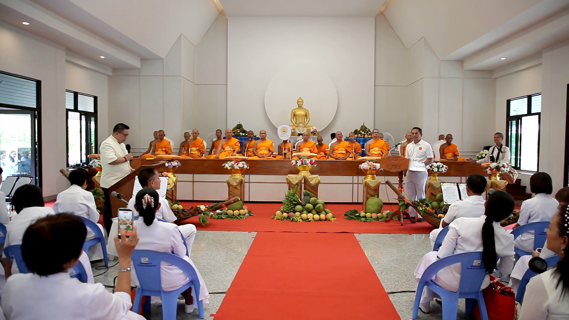 พิธีทอดผ้าป่าผลไม้ ณ ศูนย์อบรมเยาวชนเขาชะเมาแดนธรรมระยอง
