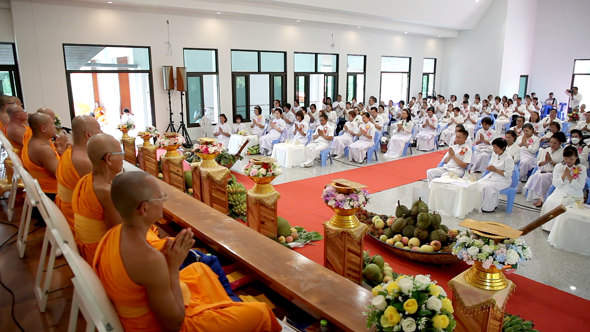 พิธีทอดผ้าป่าผลไม้ ณ ศูนย์อบรมเยาวชนเขาชะเมาแดนธรรมระยอง