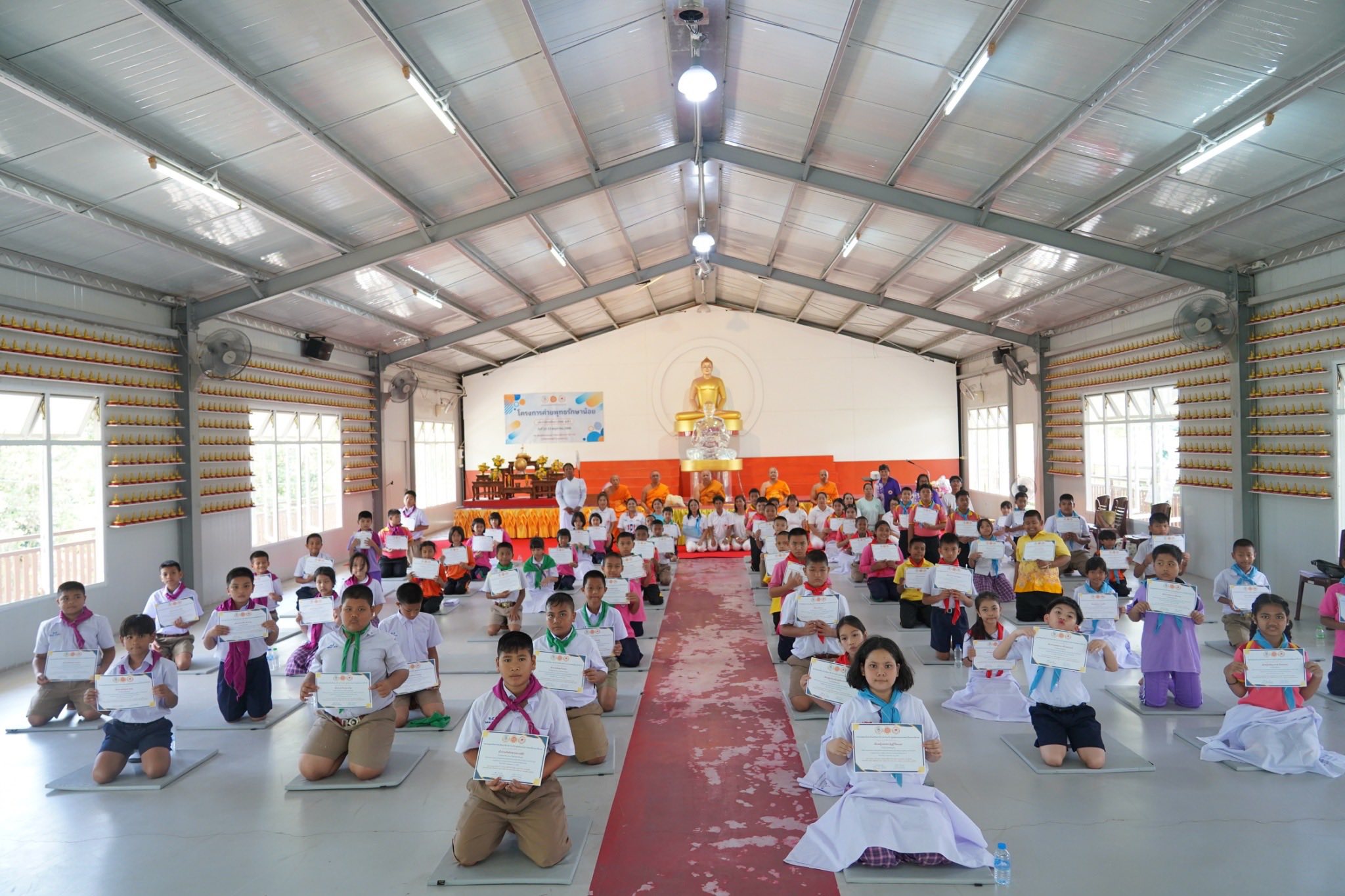 ศูนย์อบรมเยาวชนเมืองนราธิวาส จัดโครงการค่ายพุทธรักษาน้อย รุ่นที่ 1