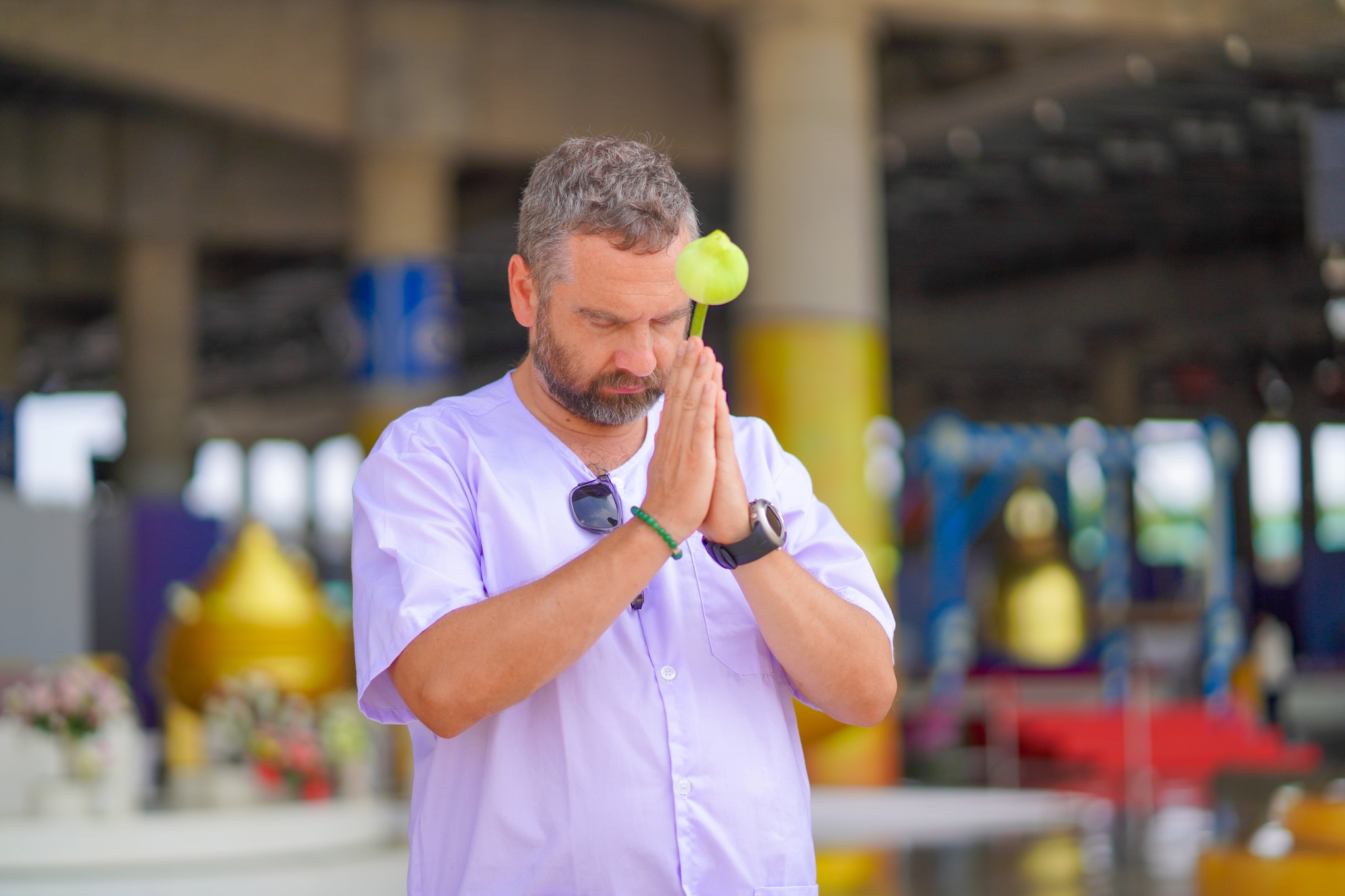 นักธุรกิจชาวรัสเซีย เดินทางมาเยี่ยมชมวัดพระธรรมกาย