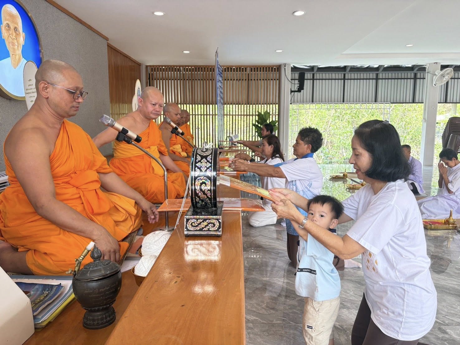 ที่พักสงฆ์บ้านร่มเย็น จัดพิธีบุพเปตพลี