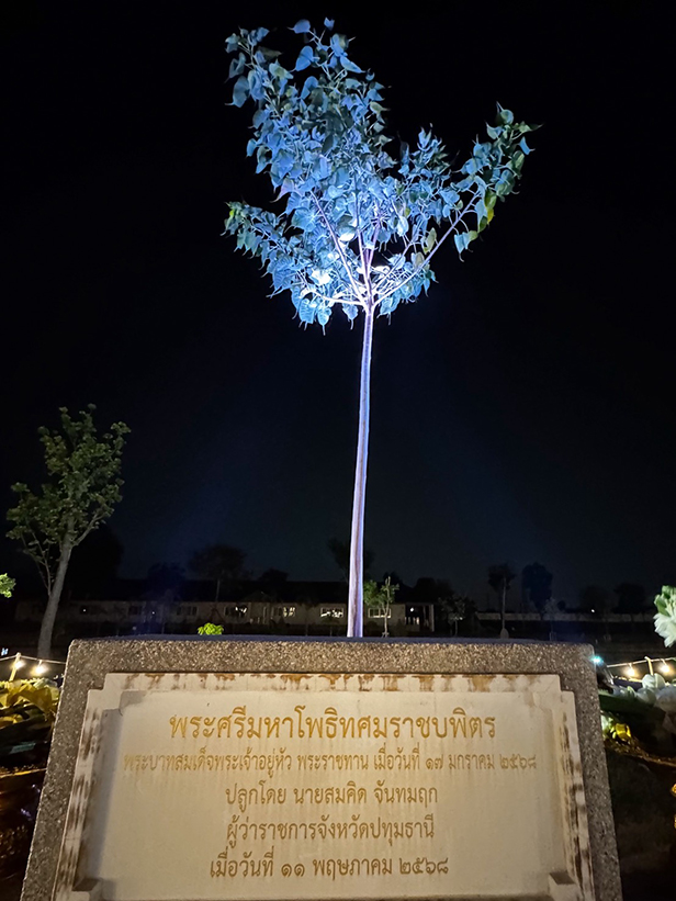 ผู้แทนคณะศิษย์วัดพระธรรมกาย ร่วมพิธีเชิญพุ่มดอกบัวประดิษฐ์พระราชทาน ถวายสักการะ “พระศรีมหาโพธิทศมราชบพิตร”