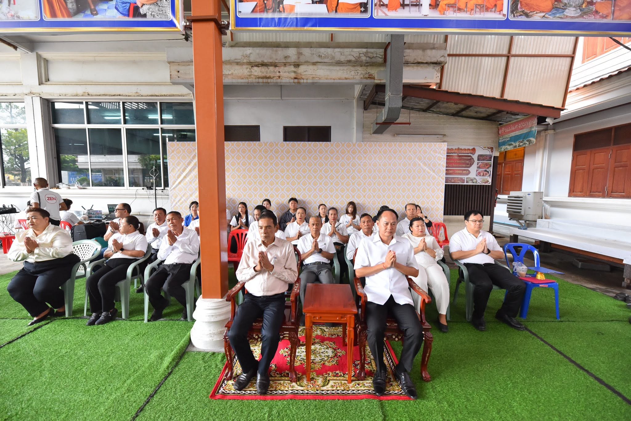 เครือข่าย โครงการวัด ประชา รัฐ สร้างสุข จัดพิธีเจริญพระพุทธมนต์ และ Big Cleaning Day เฉลิมพระเกียรติสมเด็จพระราชินี
