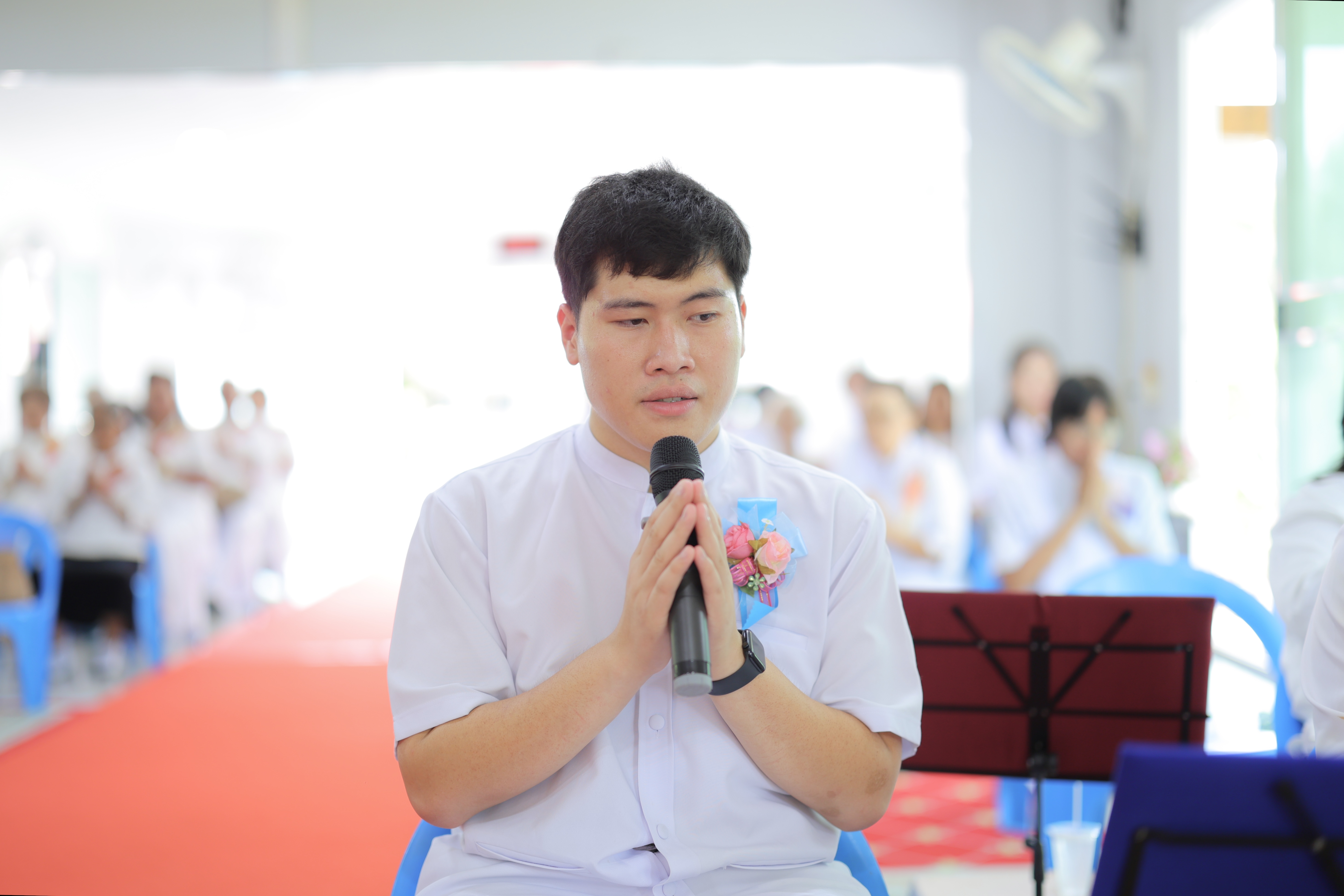 พิธีทอดผ้าป่าสามัคคี เพื่อสร้างทุกสิ่งและชำระหนี้สงฆ์ ณ ศูนย์ปฏิบัติธรรมอัมพวา