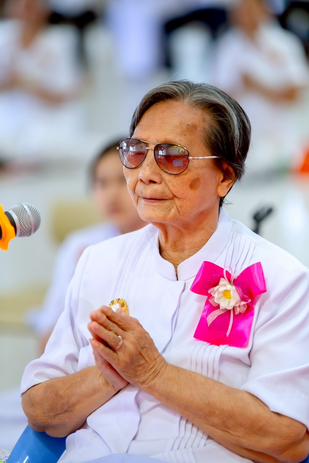 ศูนย์ปฏิบัติธรรมสมุทรปราการ จัดพิธีทอดผ้าป่าสามัคคีถวายจอภาพ LED